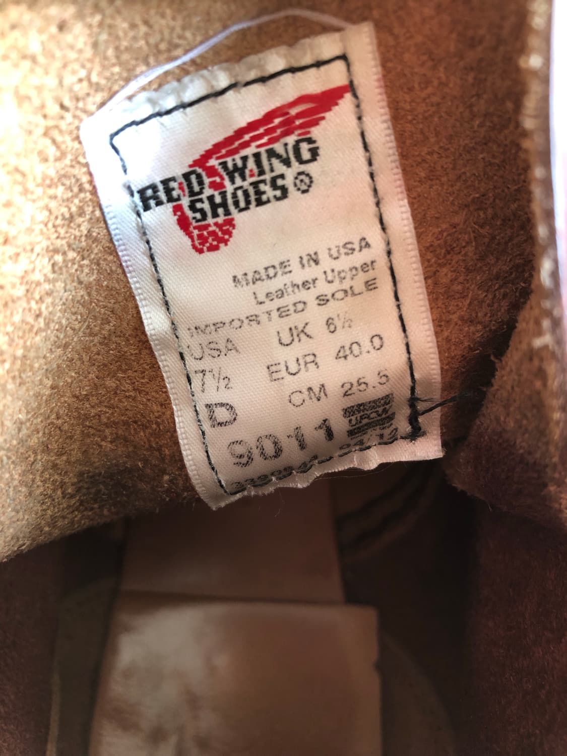 레드윙 9011 백맨 부츠 255 상품이미지9