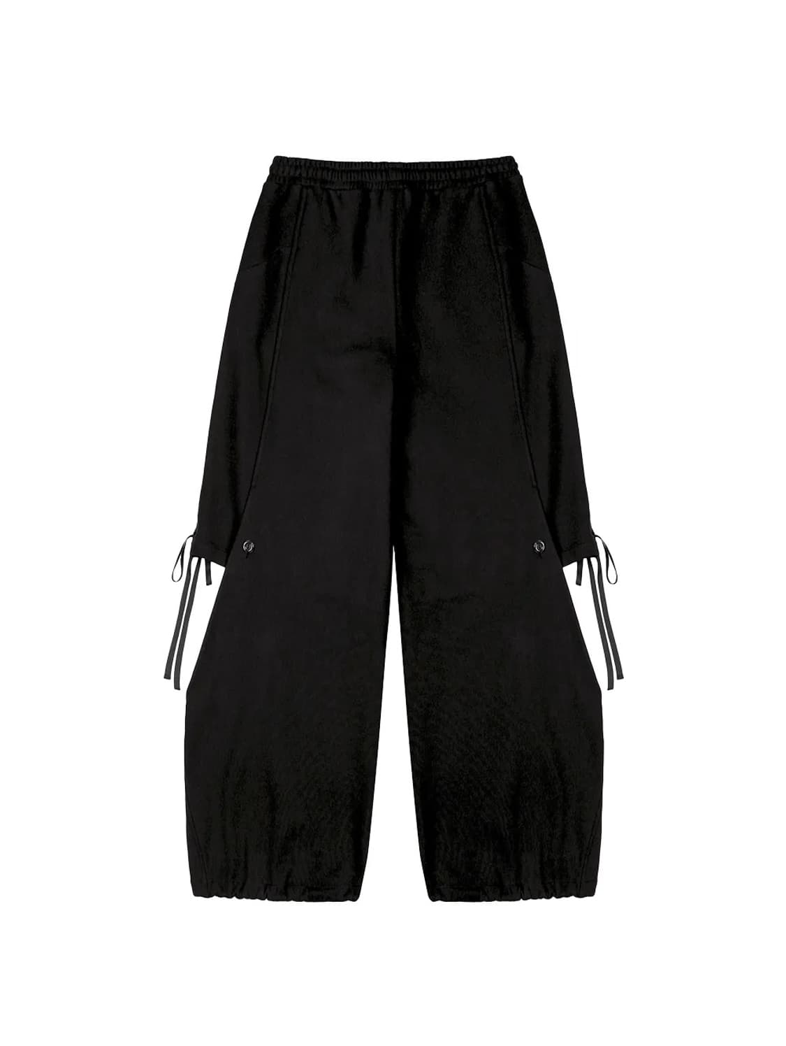 뚜오미오 더블 레이어드 스웻팬츠 블랙 상품이미지5