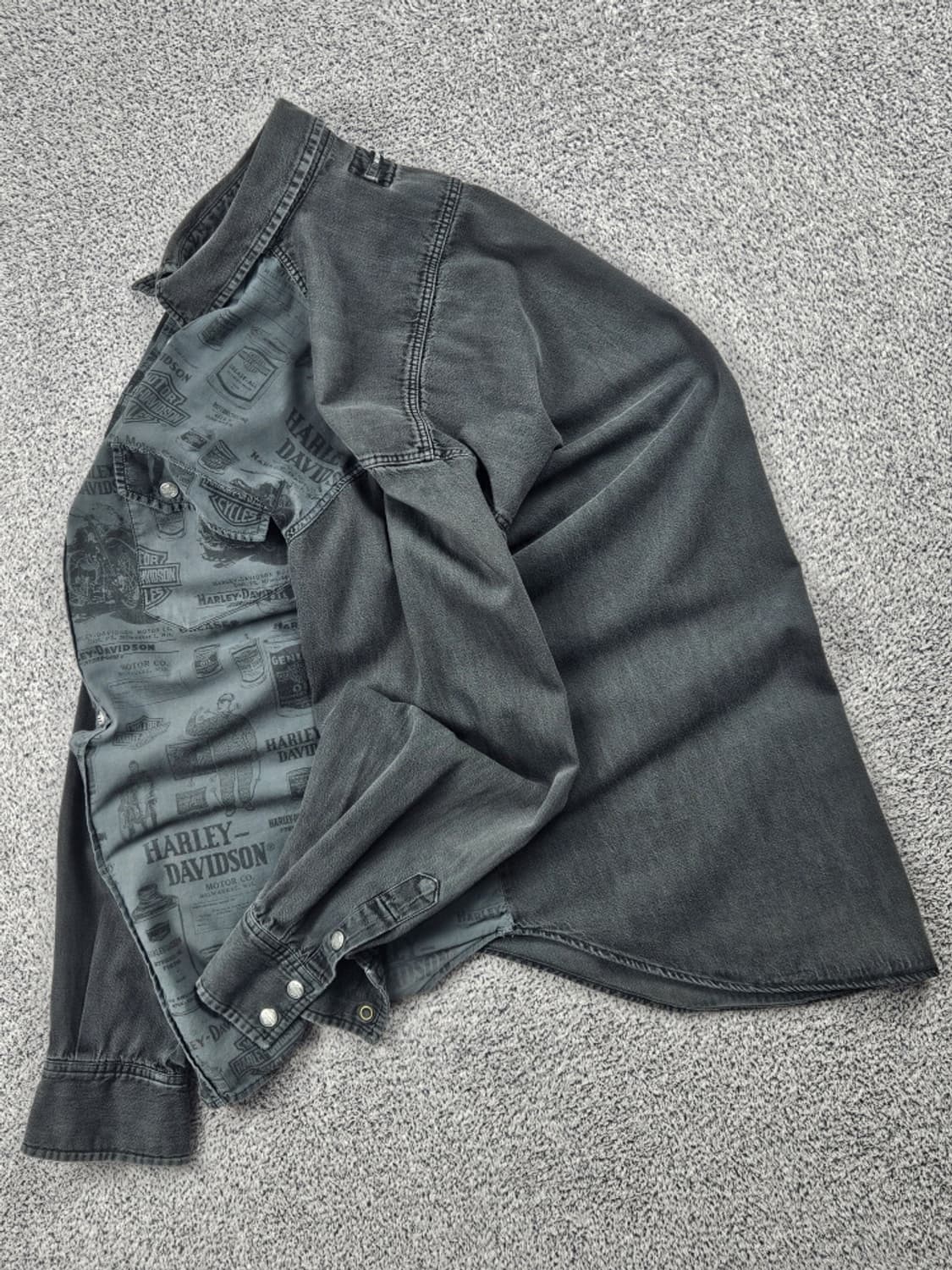 MADE IN ITALY 할리데이비슨 패턴 셔츠 ( L ) / 10473 상품이미지3