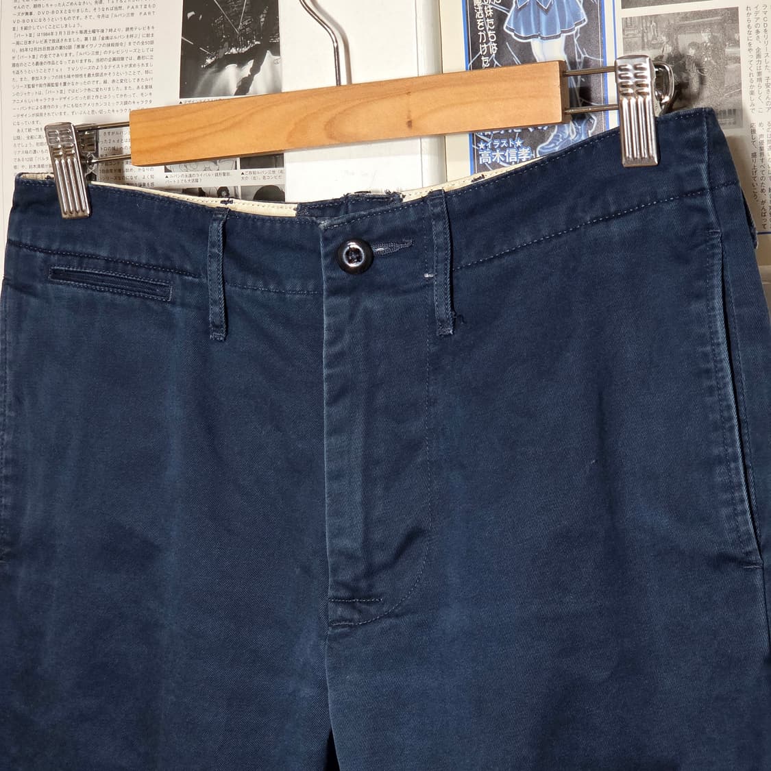 리바이스 일본판 네이비 코튼 팬츠 상품이미지5