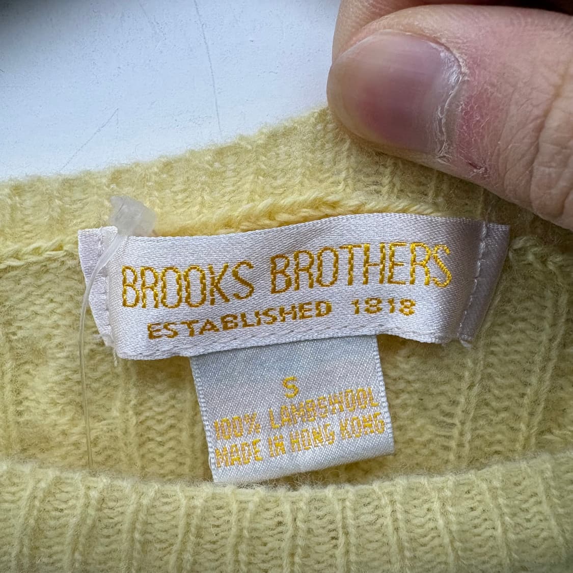 브룩스브라더스 옐로우 꽈배기 니트 스웨터 여m 상품이미지3