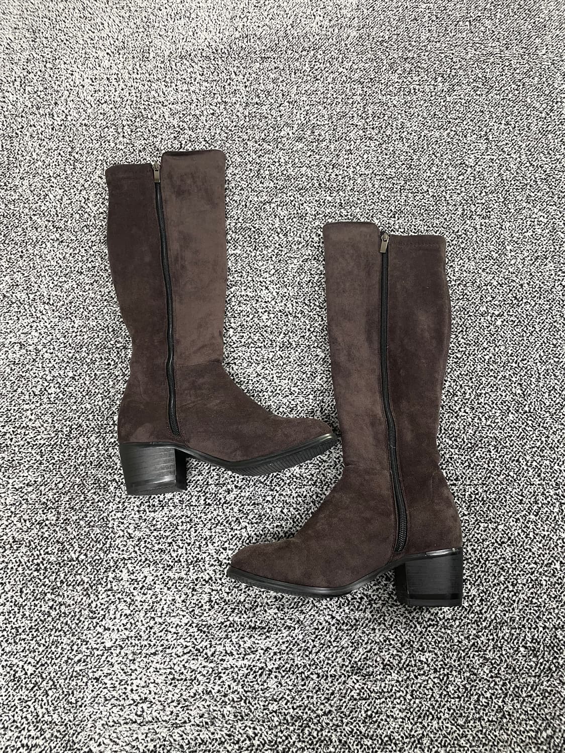 빈티지9. 포멜카멜레 스웨이드 브라운 롱 부츠 워커 여성구두 상품이미지5