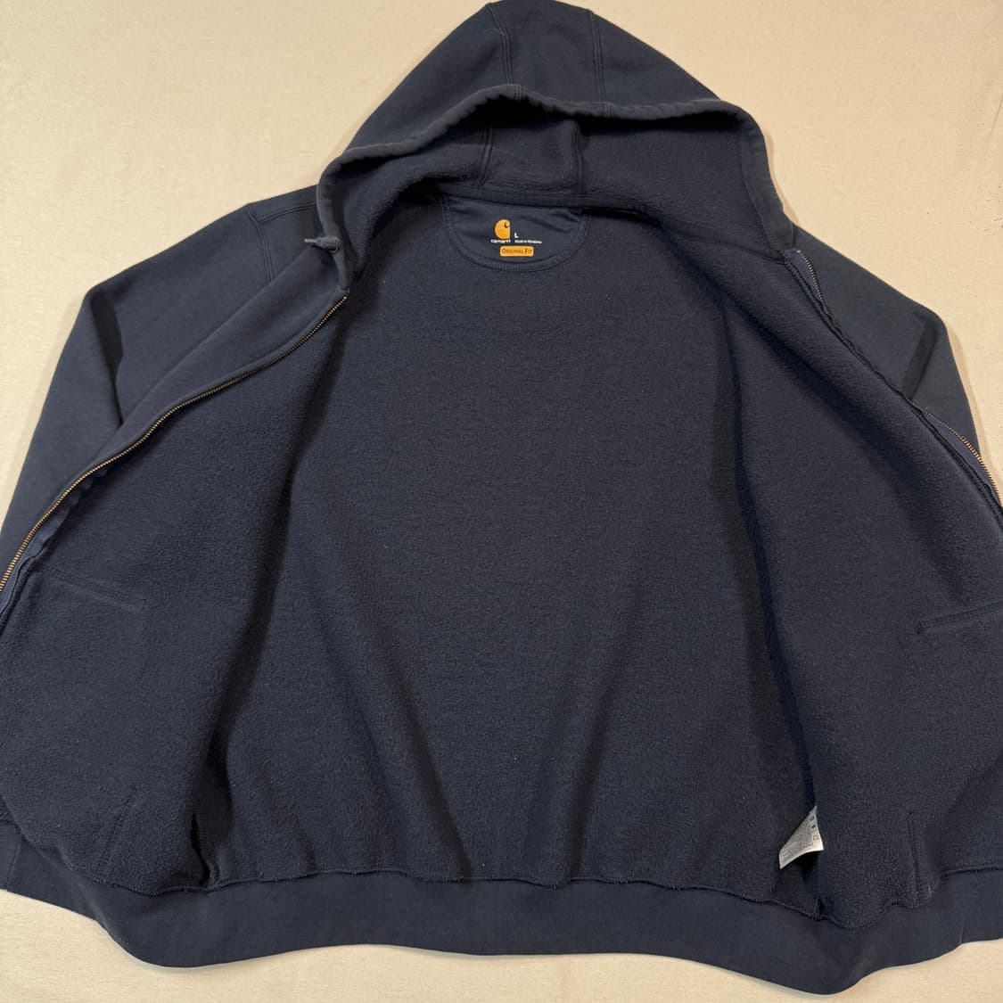 L) 칼하트 미드웨이트 오리지널핏 후드집업 네이비 상품이미지5
