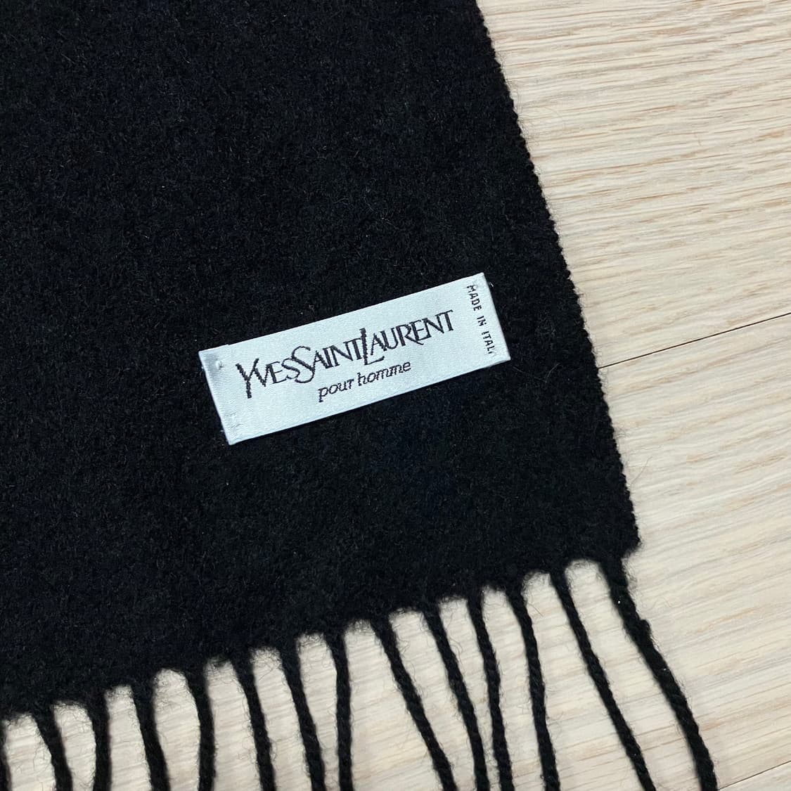 입생로랑 YSL 이태리메이드 울머플러 블랙 상품이미지4