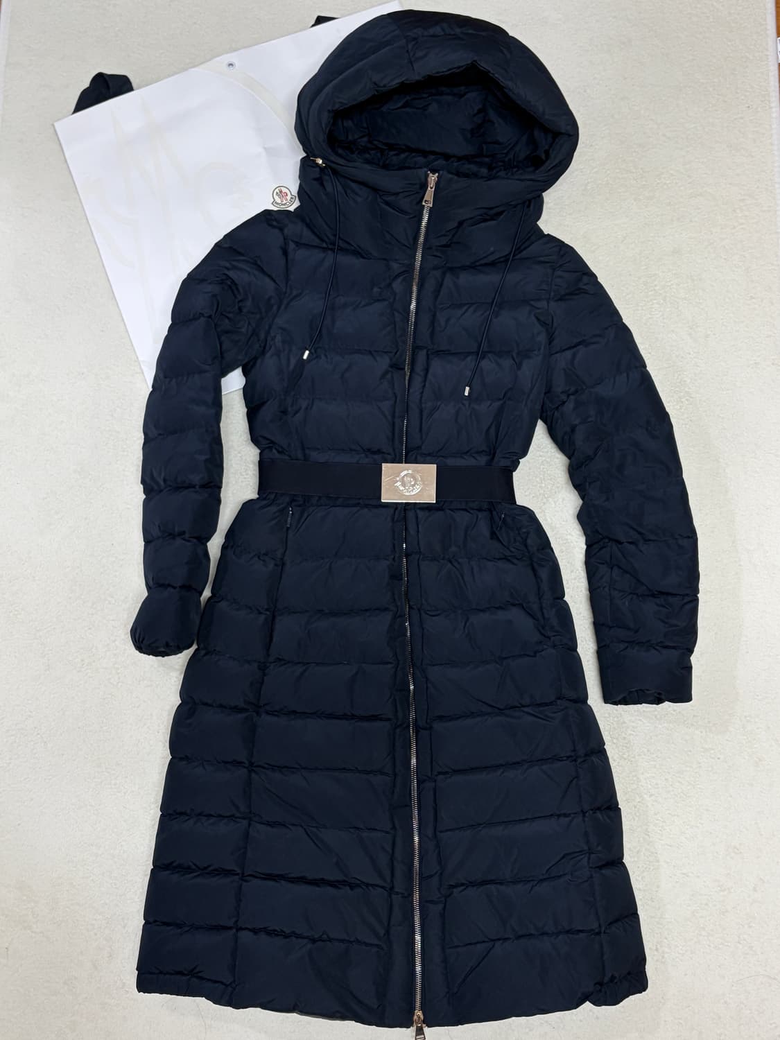 (최상) 몽클레어 여성 벨트 패딩 0 몽클레어 여성 벨트 롱패딩 0 상품이미지1