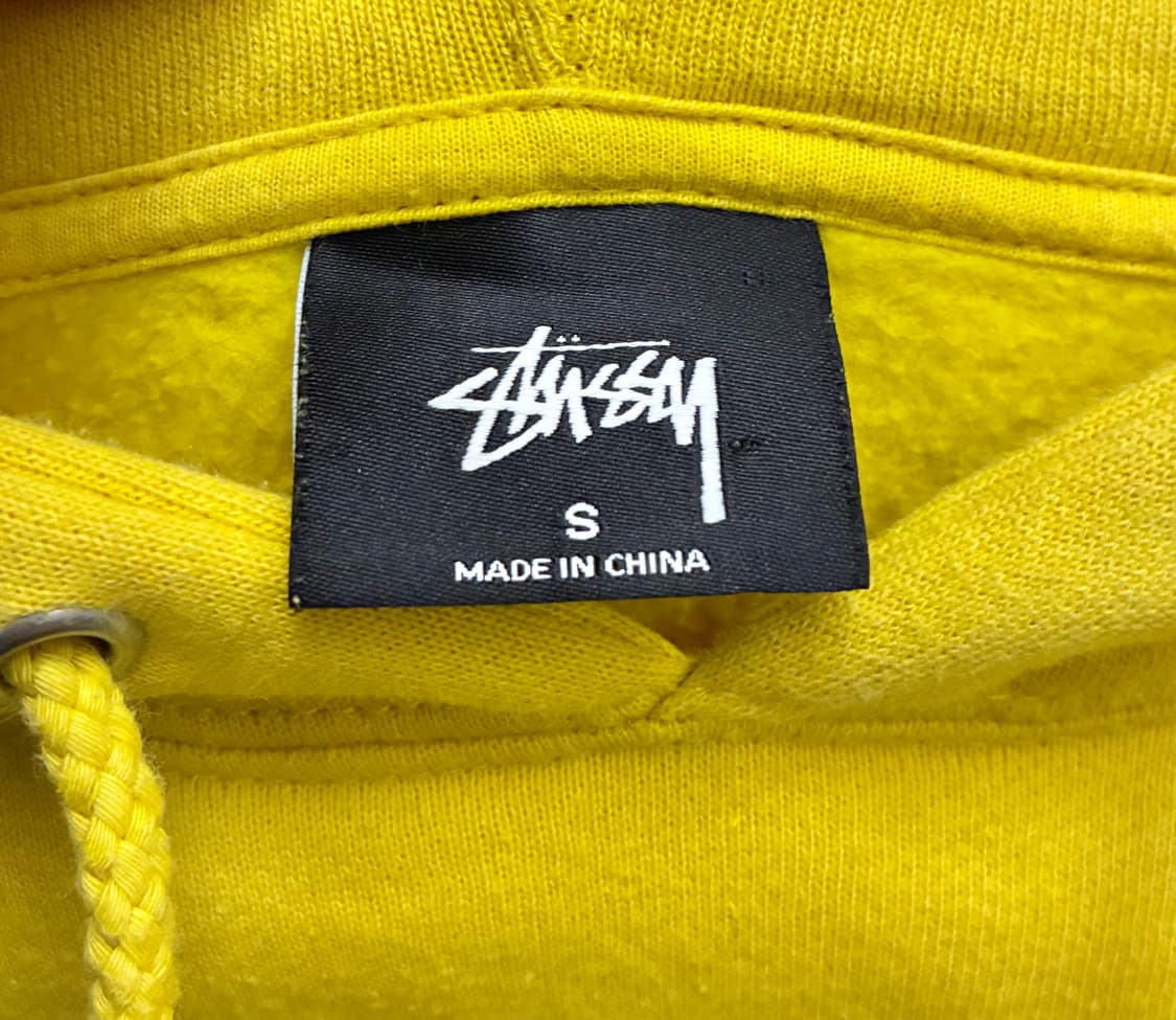 (S/97)Stussy 스투시 오벌 앱 로고 후드티셔츠 옐로우 상품이미지8