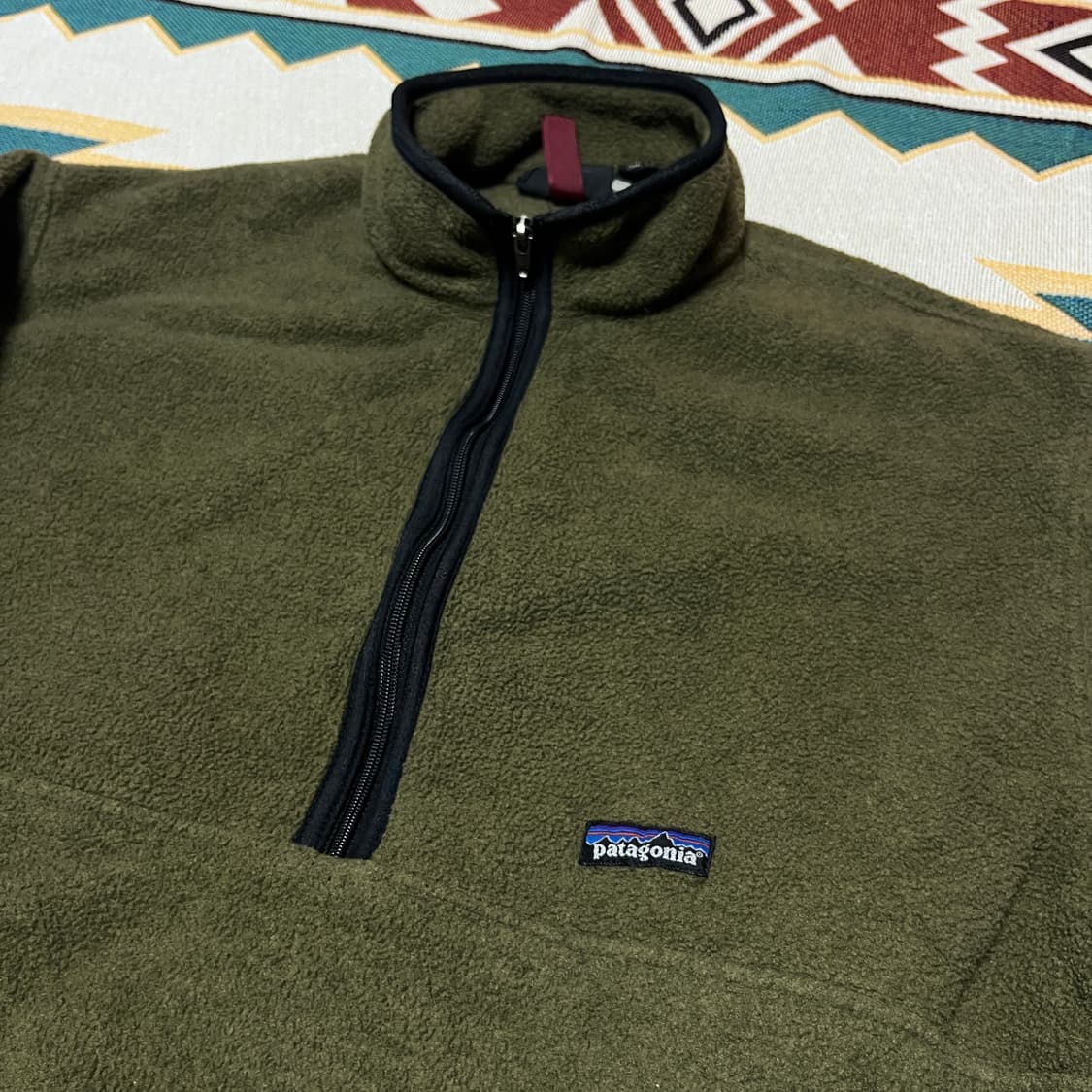 파타고니아 신칠라 하프집업 플리스 XL 올리브 상품이미지4