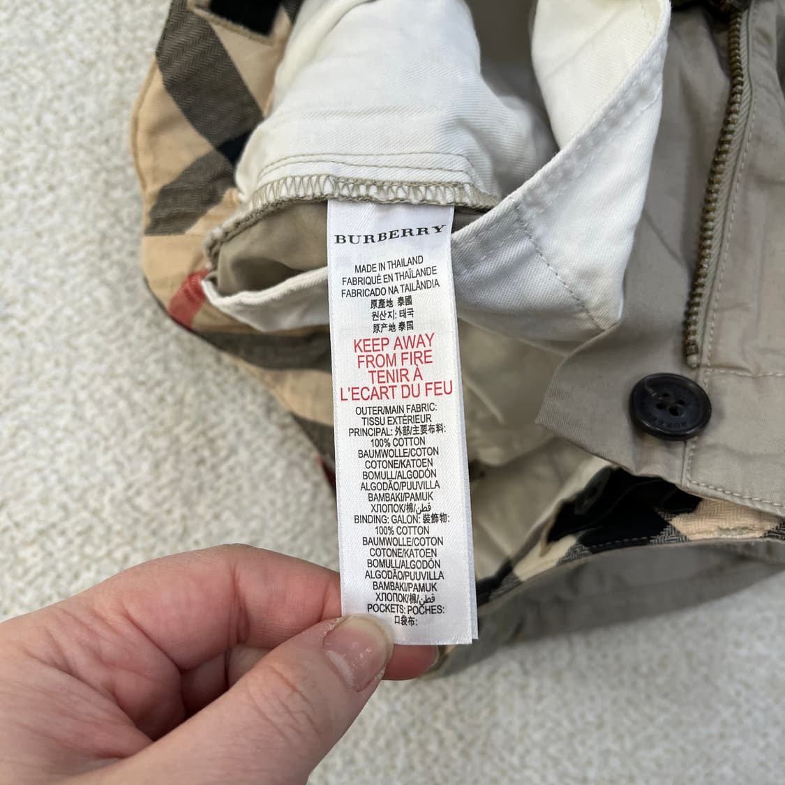 8Y 버버리 키즈 반바지 0310M 상품이미지3