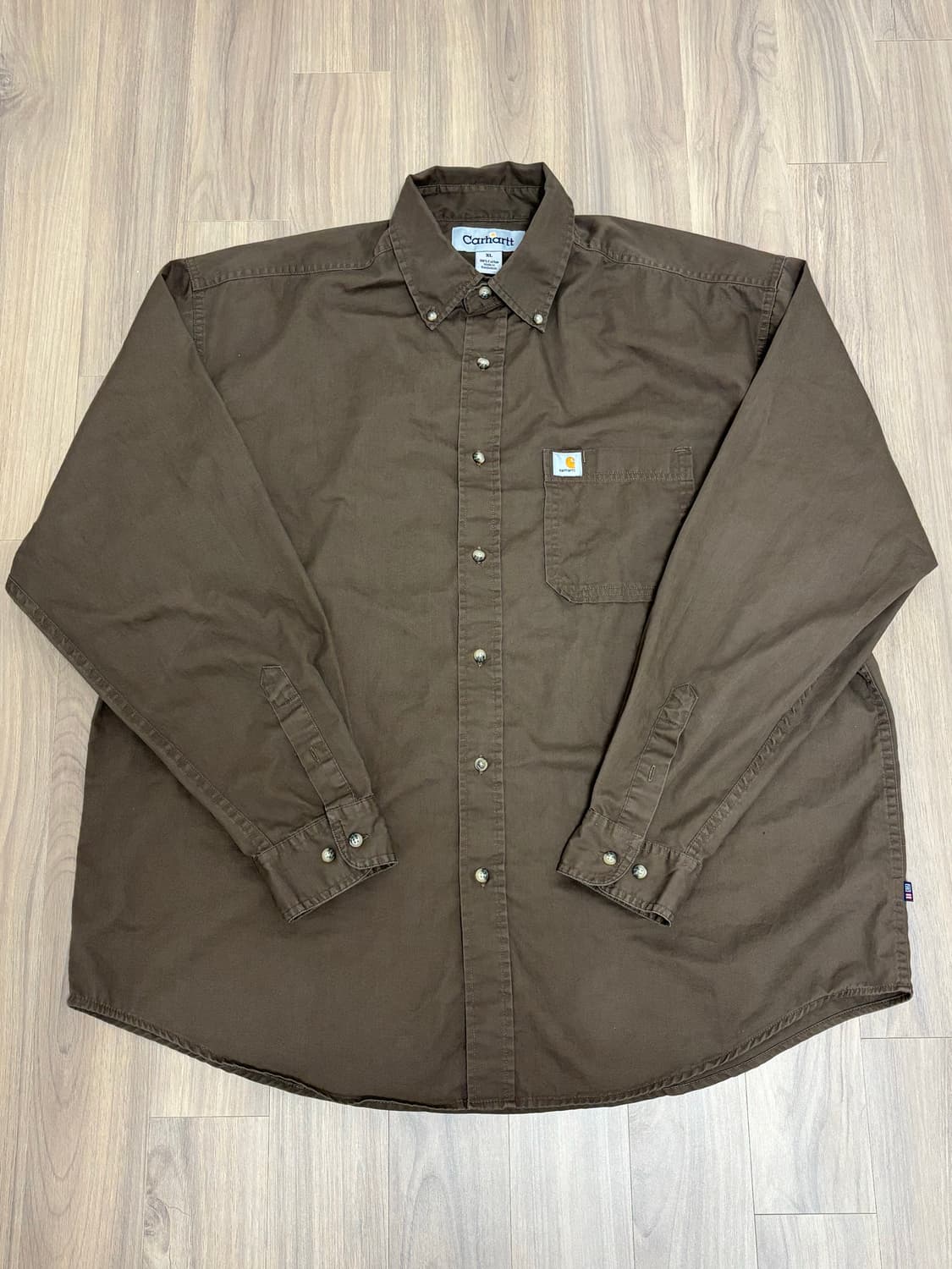 칼하트 셔츠 XL 브라운 상품이미지1