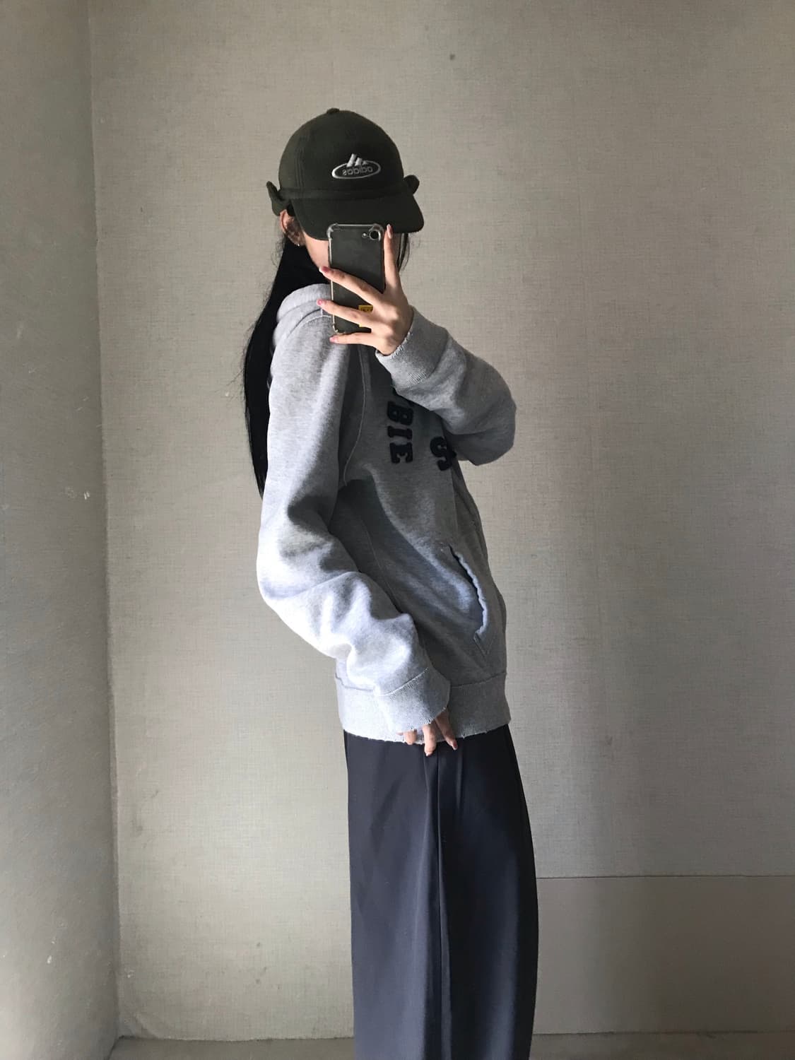 아베크롬비 그레이 오버핏 후드집업 상품이미지5