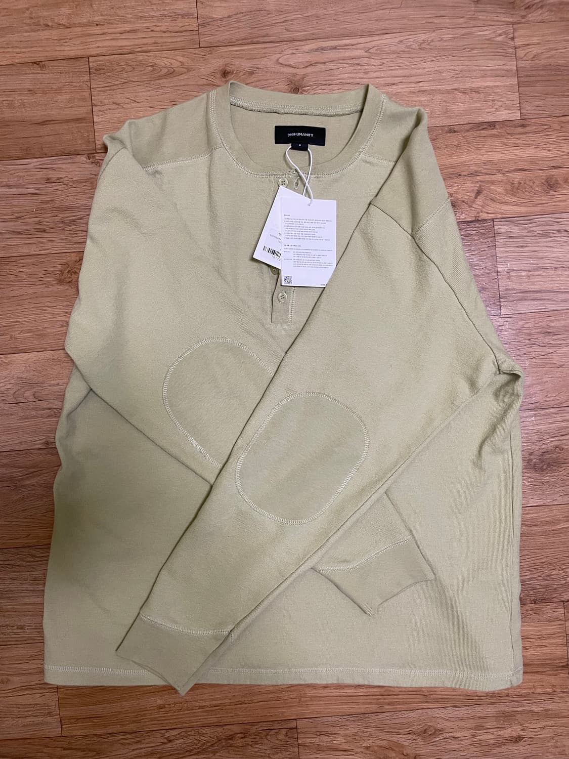 999휴머니티 헨리넥 긴팔 티셔츠 라이트 그린 2(M)  상품이미지2