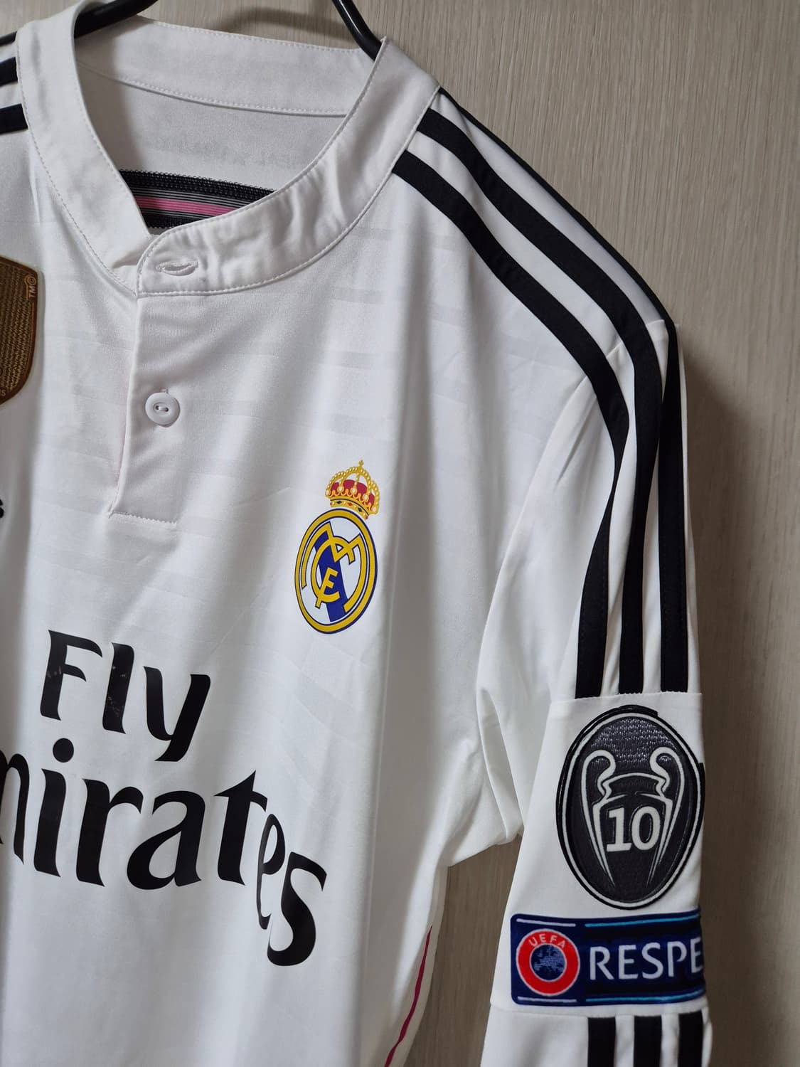 (정품) 아디다스 레알 마드리드 14 15 홈 호날두 긴팔 유니폼 100 상품이미지5