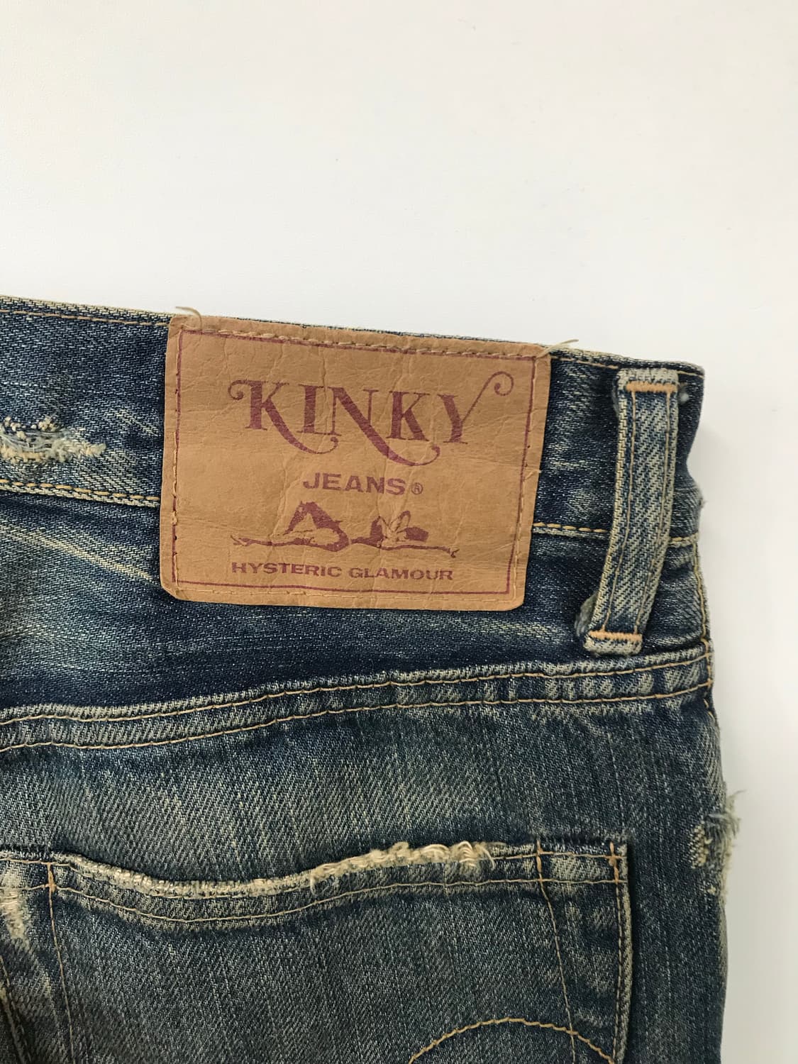 히스테릭글래머 로우라이즈 패치 데님팬츠 상품이미지8