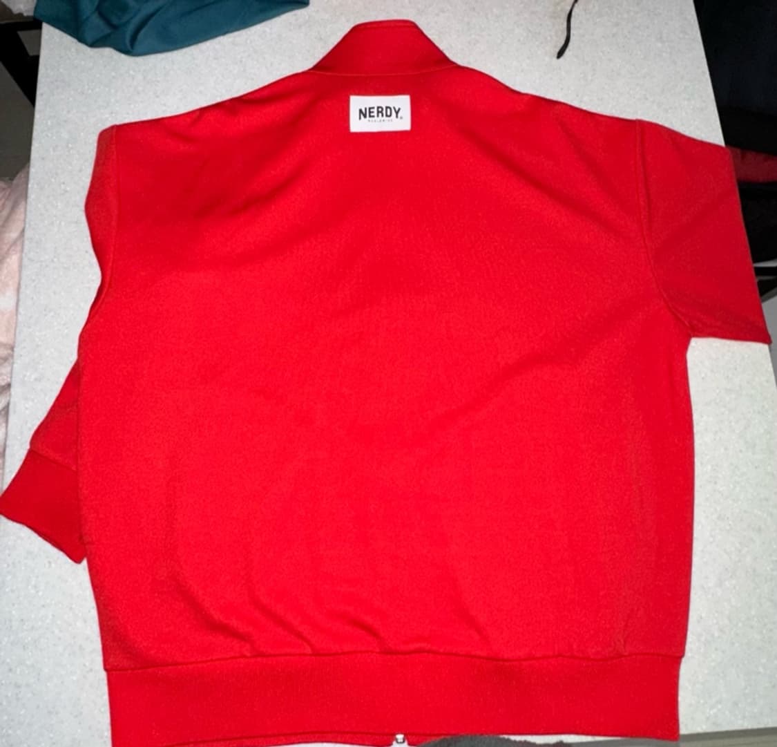 널디 NERDY 트랙 자켓 레드 S 상품이미지2