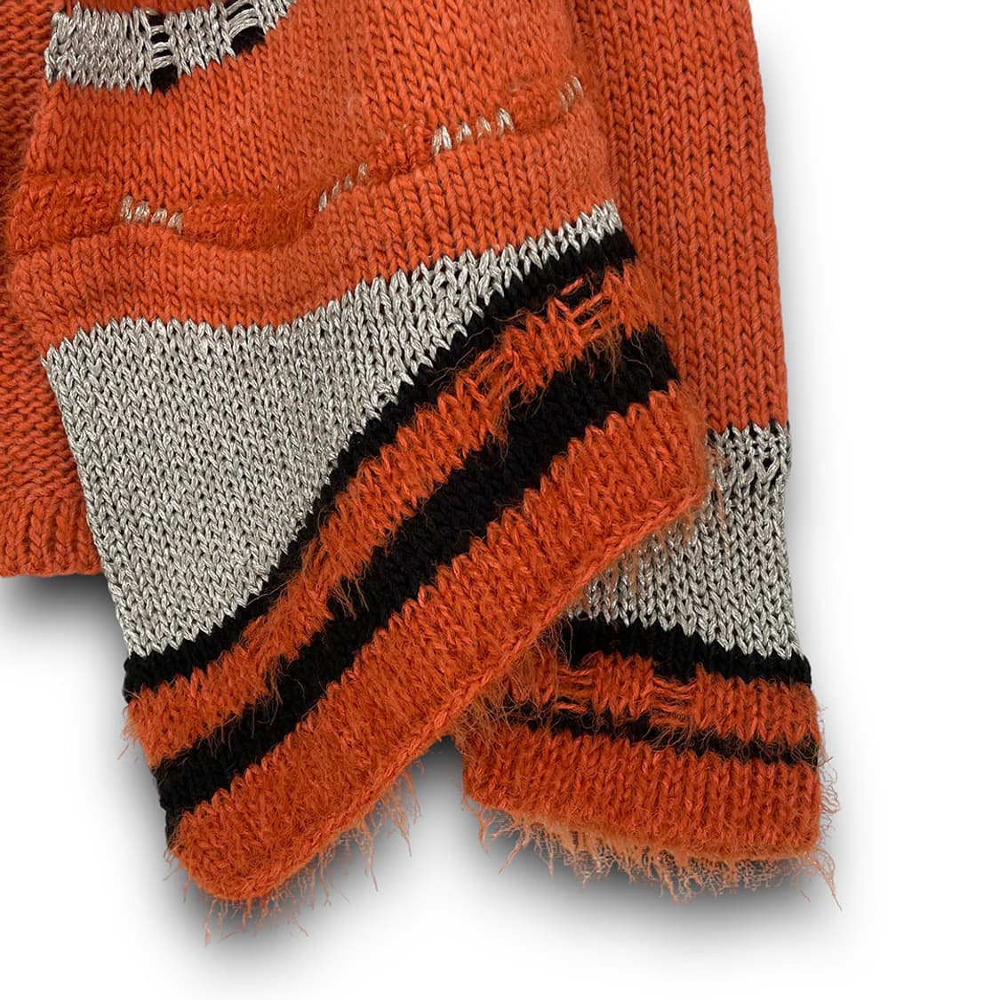 프랑스빈티지 멀티컬러 숄카라 가디건 상품이미지4