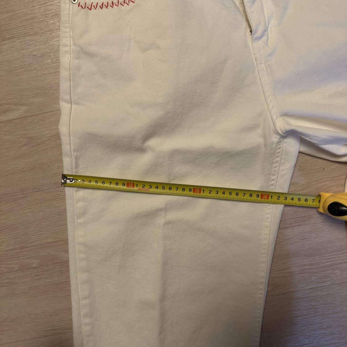 썬번(sunburn) x 헤르시(hernc) 화이트 데님 상품이미지6