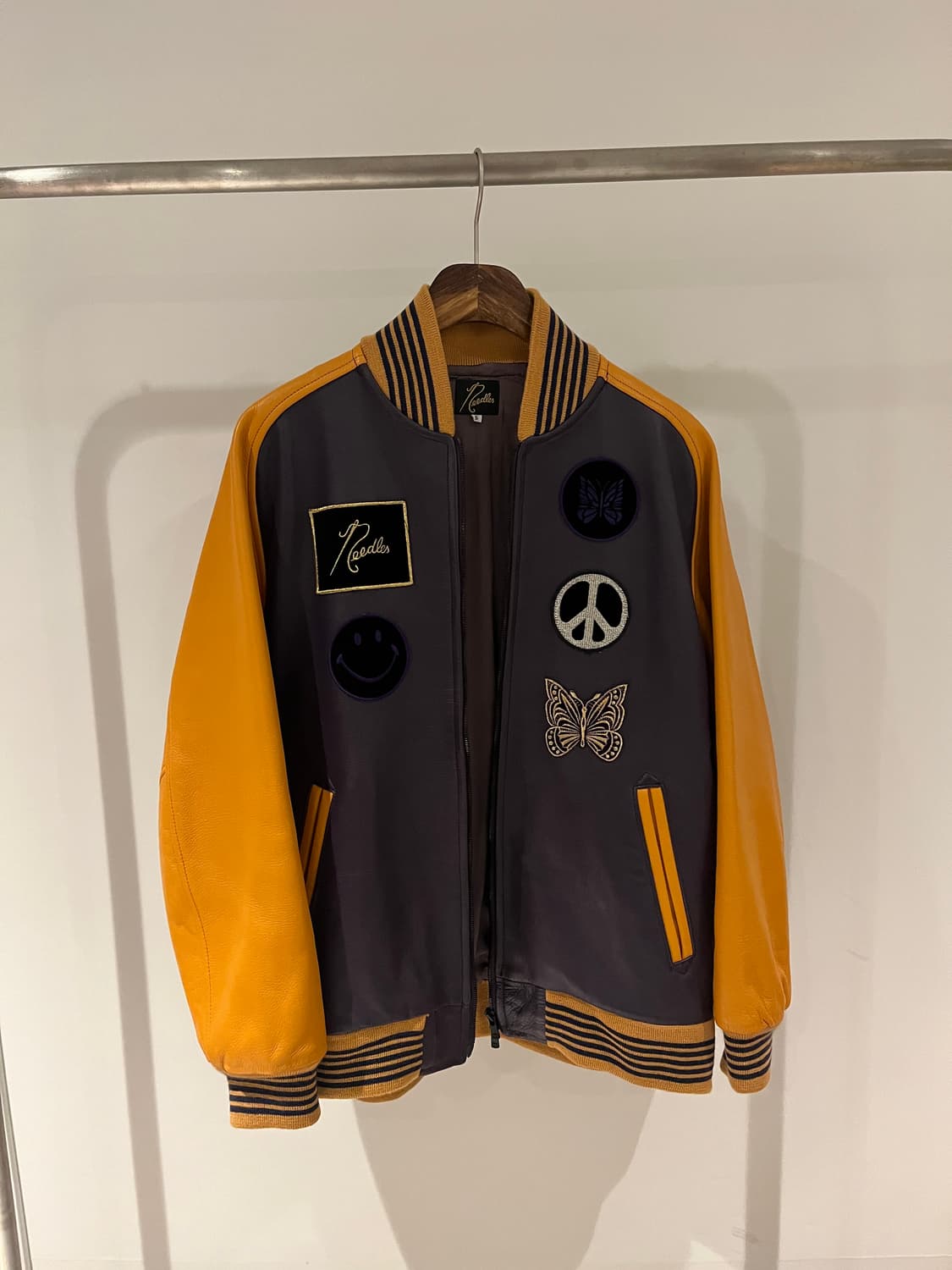 Needles Cowhide Leather Award Jacket 상품이미지1