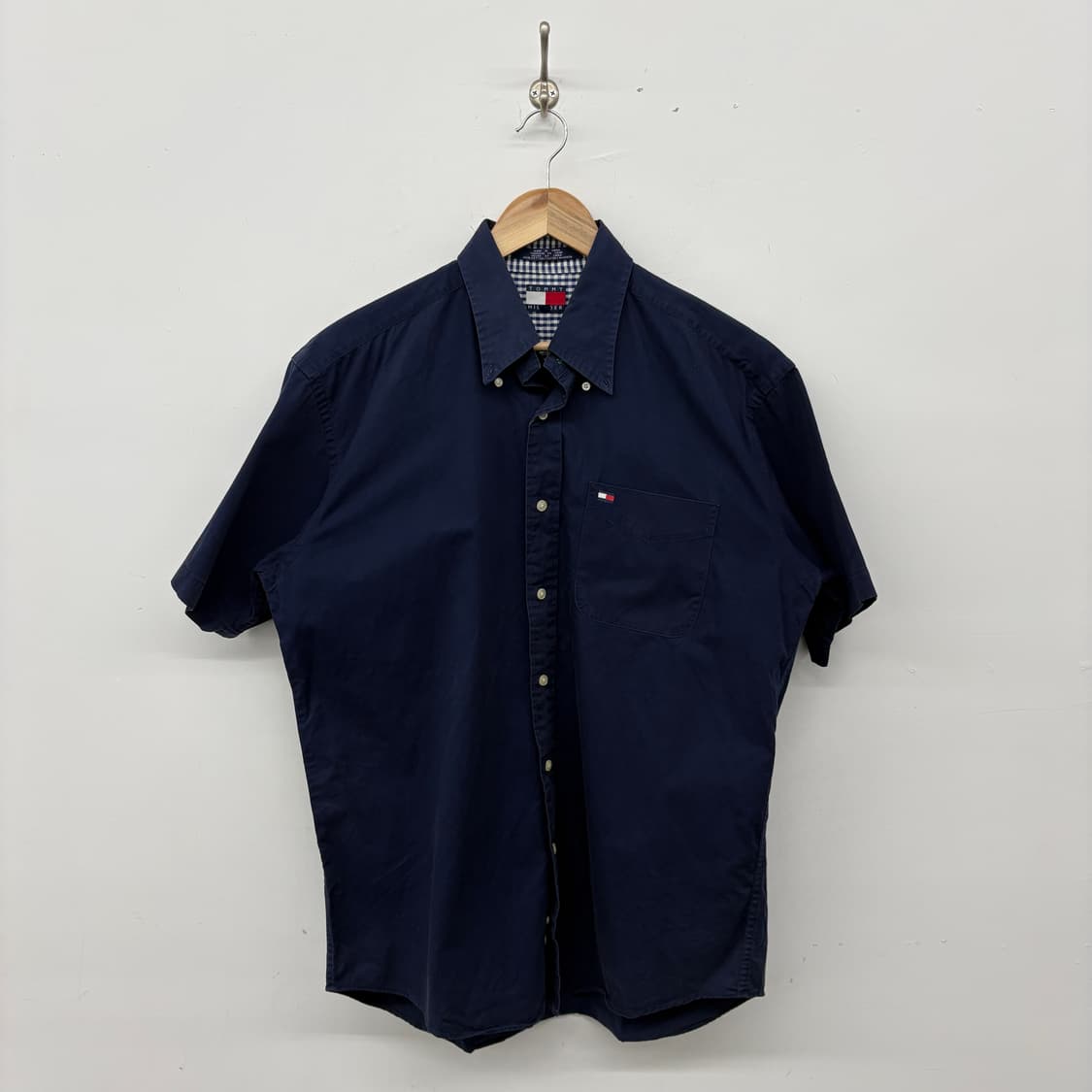 타미힐피거 네이비 반팔 셔츠 남성XL 상품이미지1