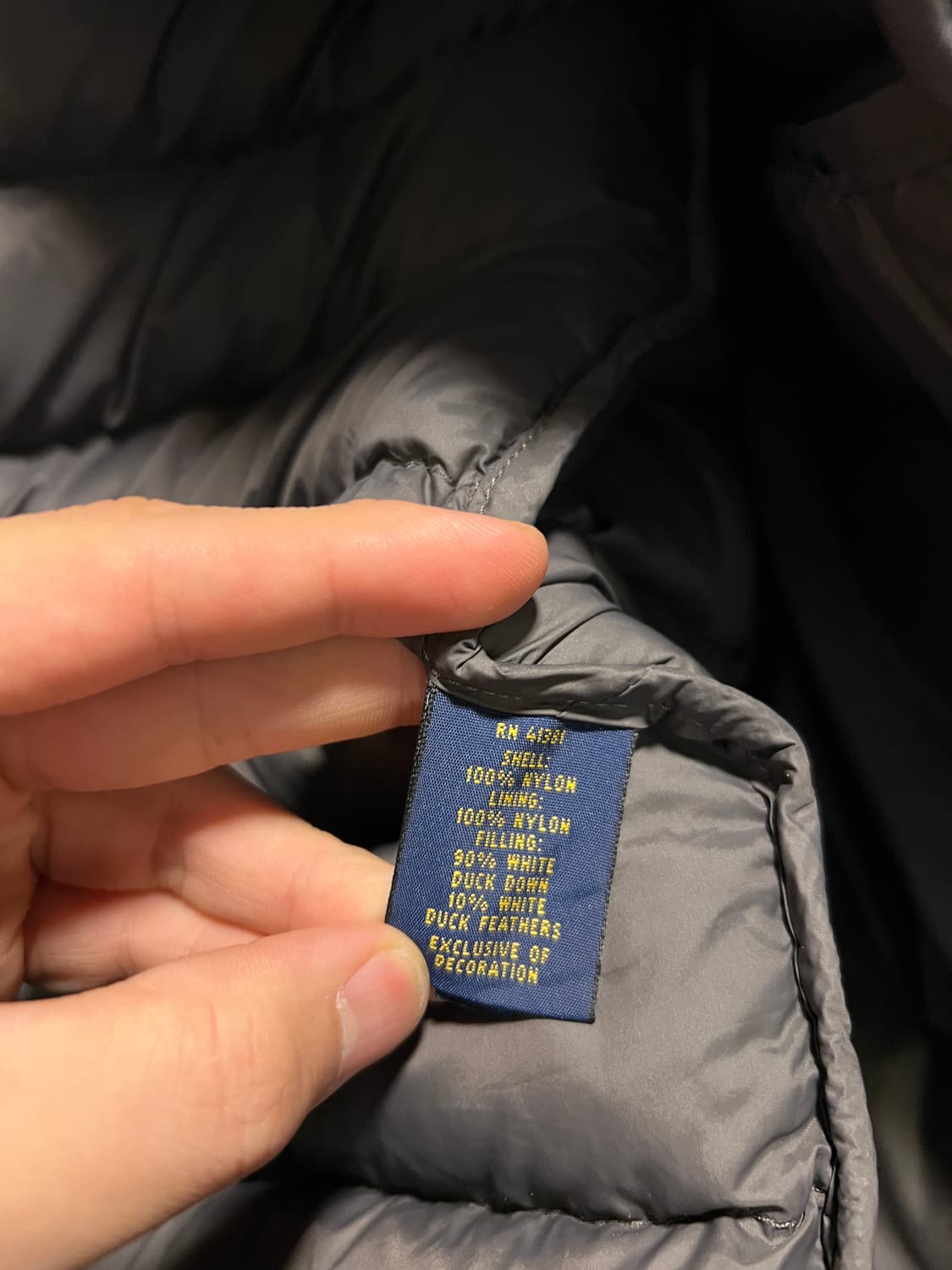 [L]폴로 랄프로렌 우먼스 그레이 덕다운 경량 패딩 베스트 상품이미지6