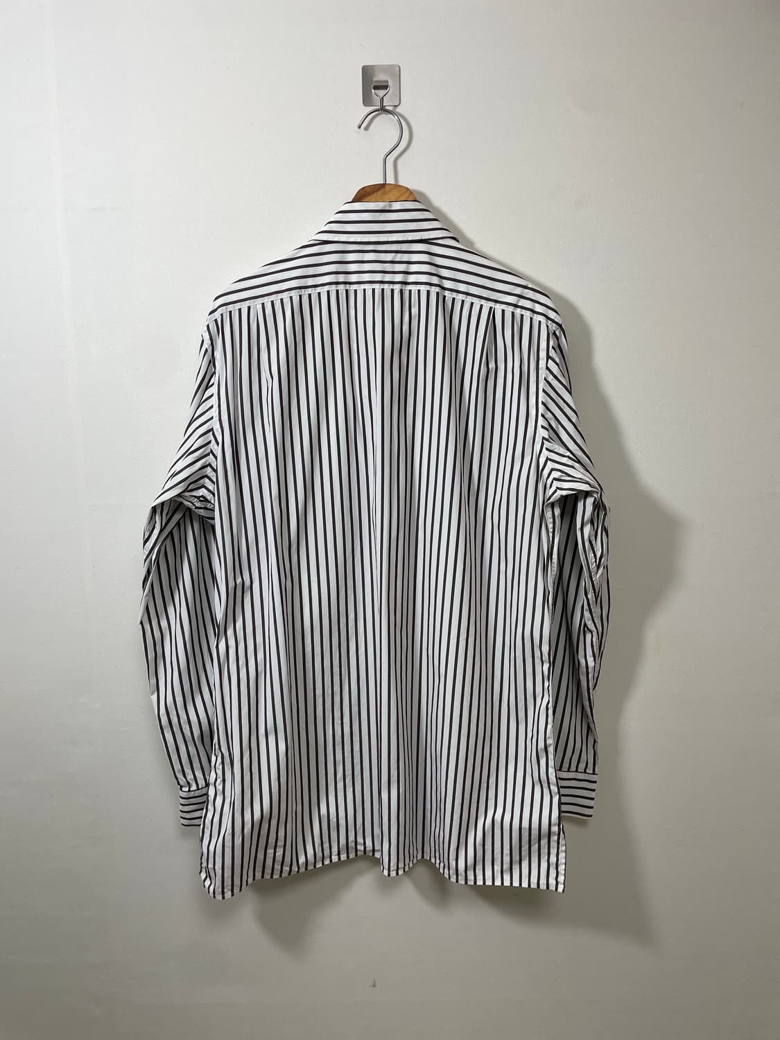 폴로Polo 브라운 스트라이프 셔츠 L - S9 상품이미지2