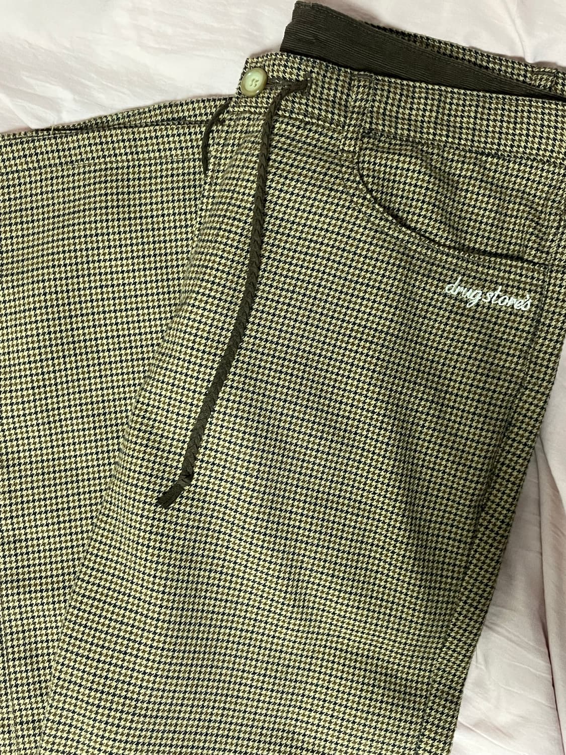 빈티지 브라운 패턴 팬츠 상품이미지1