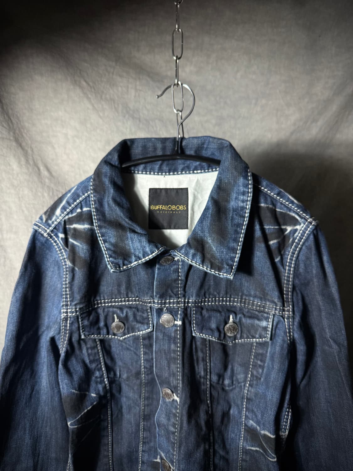 BUFFALO BOBS Crack Wash Denim Jacket 상품이미지3