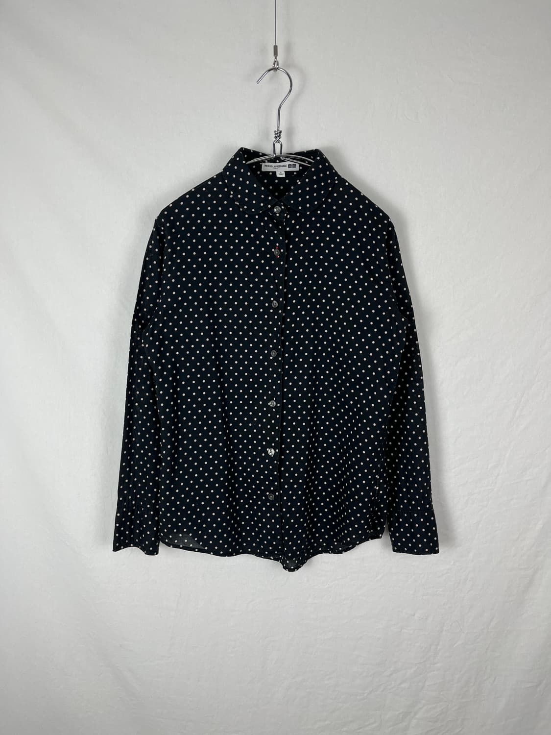Uniqlo X INES LA FRESSANGE 도트패턴  셔츠  상품이미지4