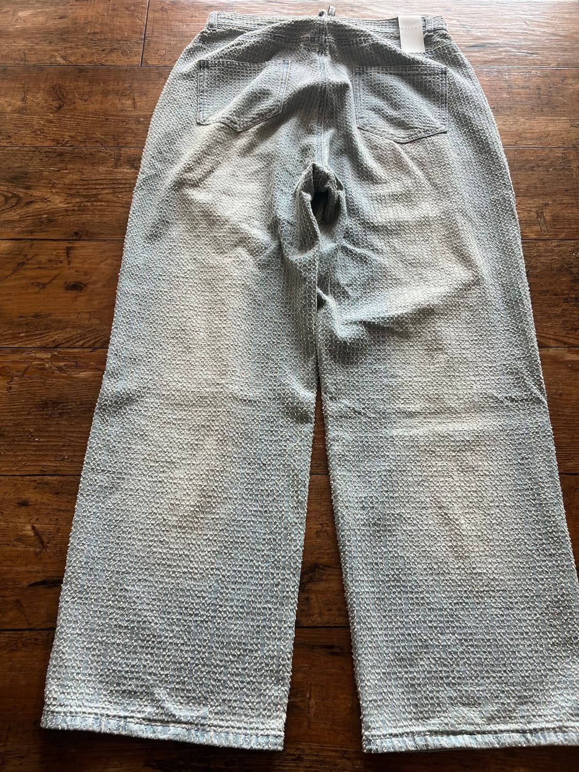 노이어 데미지 스트라이프 데님 팬츠 (라이트블루) 50 상품이미지3