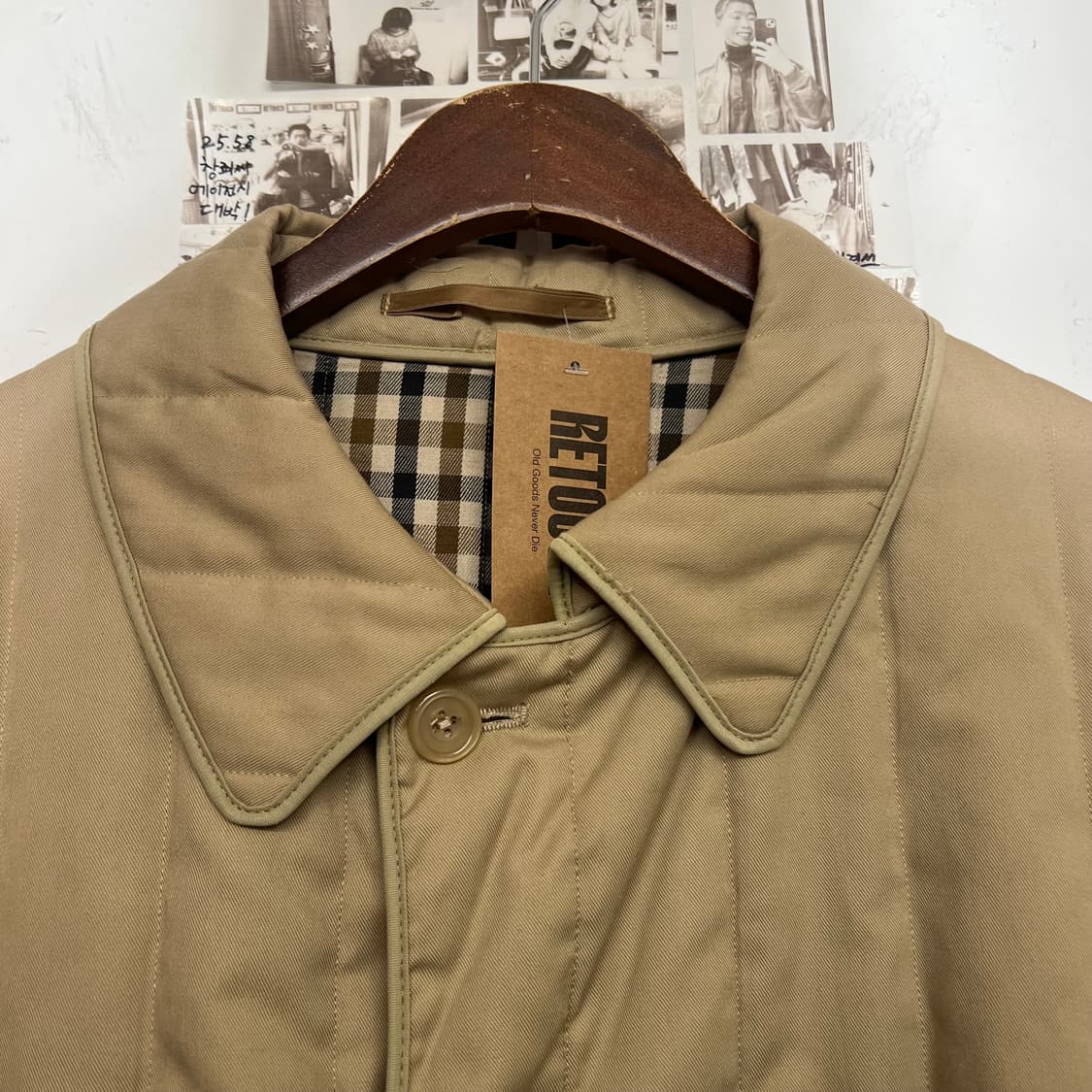 아쿠아스큐텀 퀼팅 싱글 코트 상품이미지5