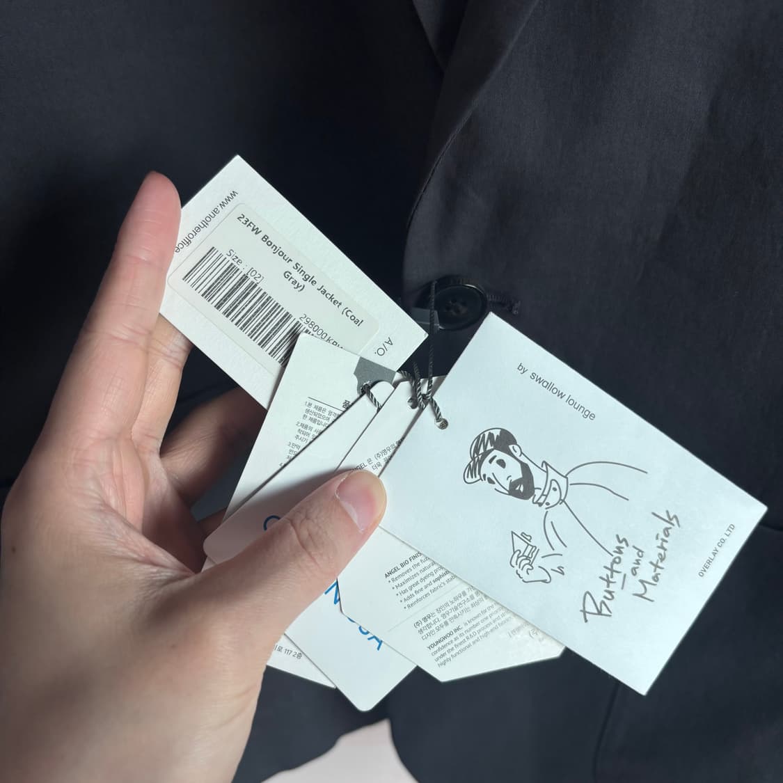 어나더오피스 봉주르 싱글자켓 블레이져 자켓 새상품 상품이미지4