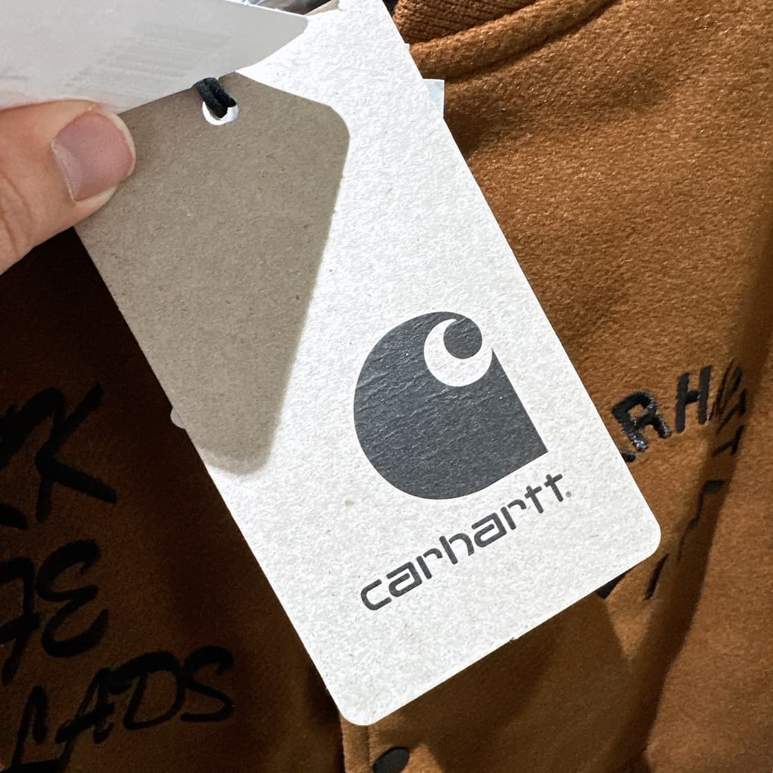 (정품/새상품) CARHARTT 칼하트 남성 브라운 워크 바시티 봄버 상품이미지5