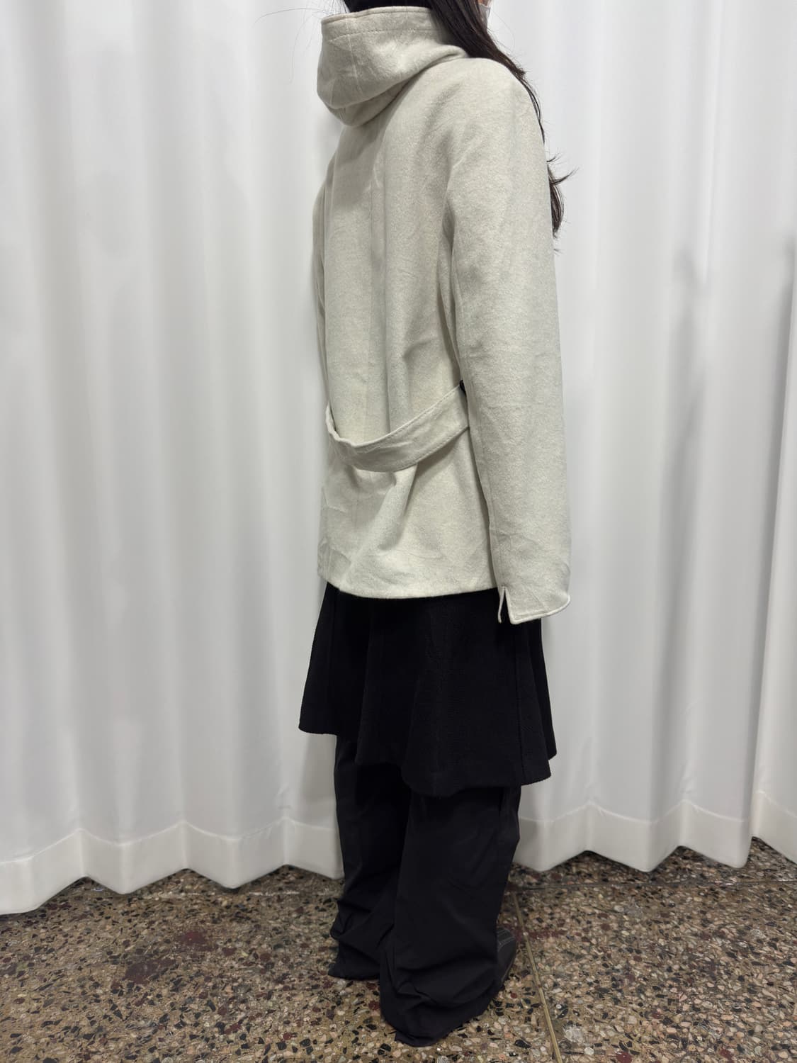 kiyoko takase white hood duffle coat 상품이미지6
