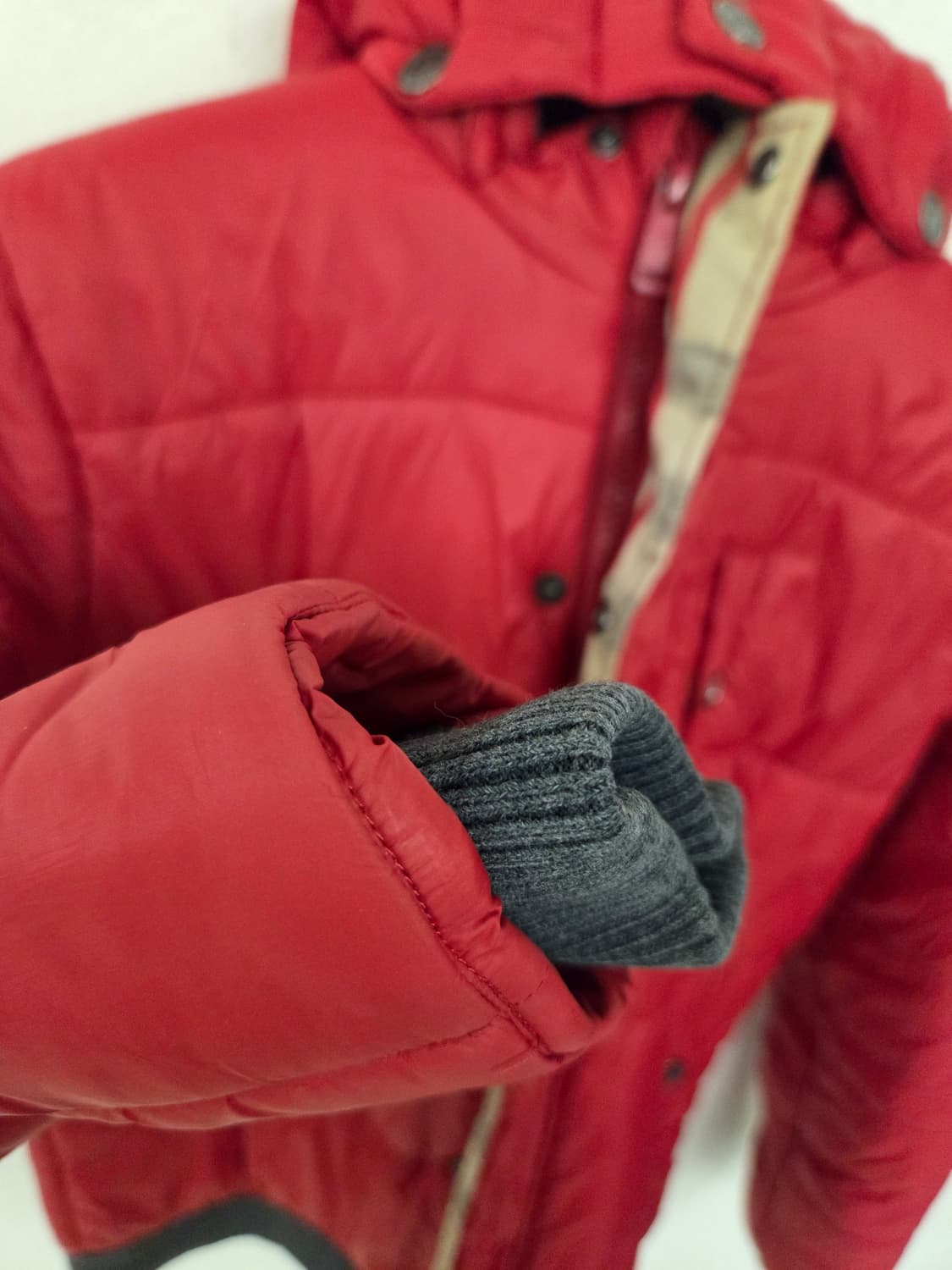 버버리 키즈 레드 패딩 점퍼 12Y/152cm 상품이미지9