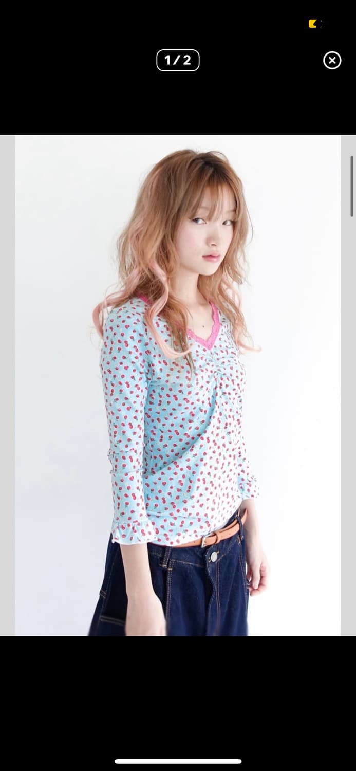 샵페어리 스트로베리 레이스 탑 상품이미지2