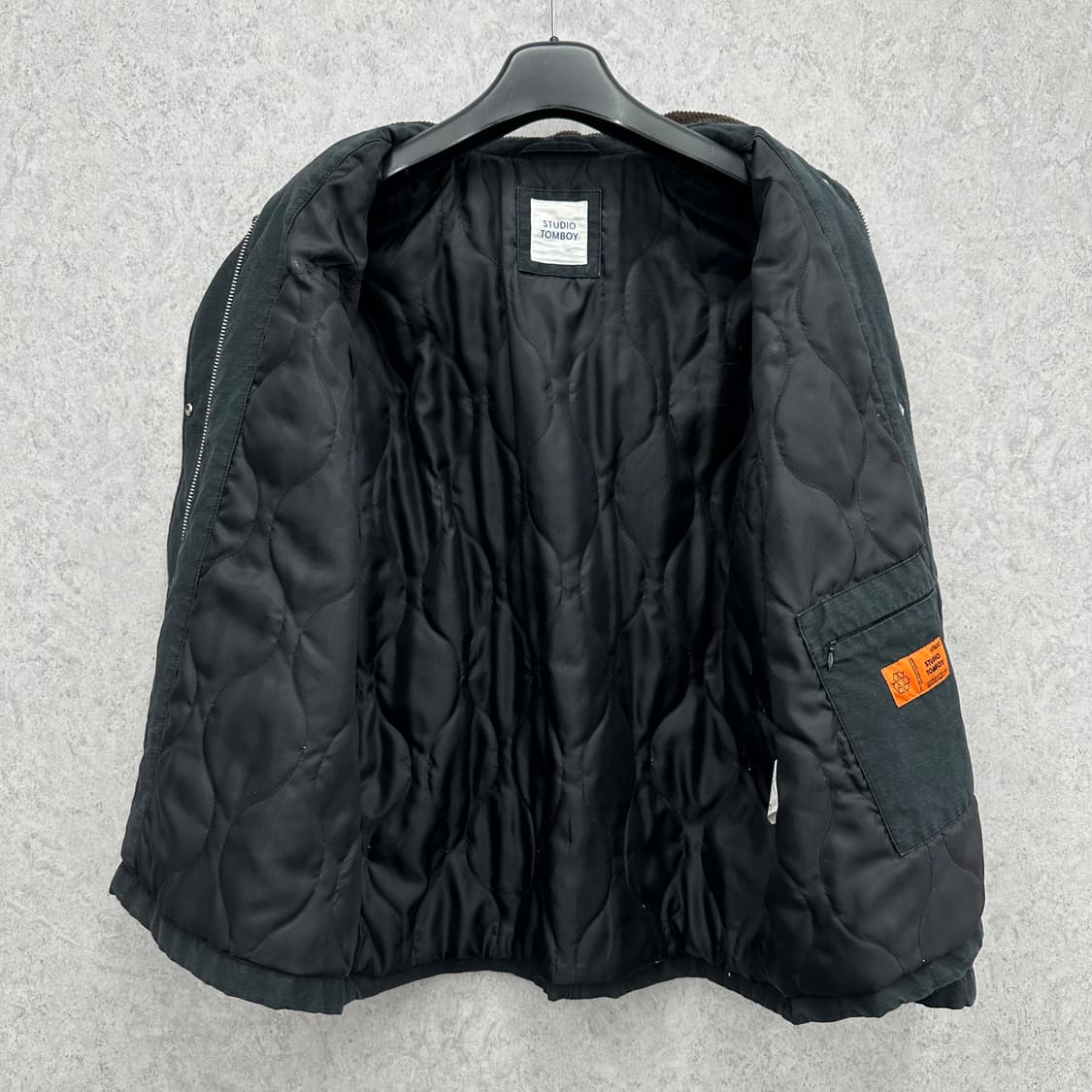 FREE 스튜디오 톰보이 여자 오버핏 워크 누빔 점퍼 상품이미지3