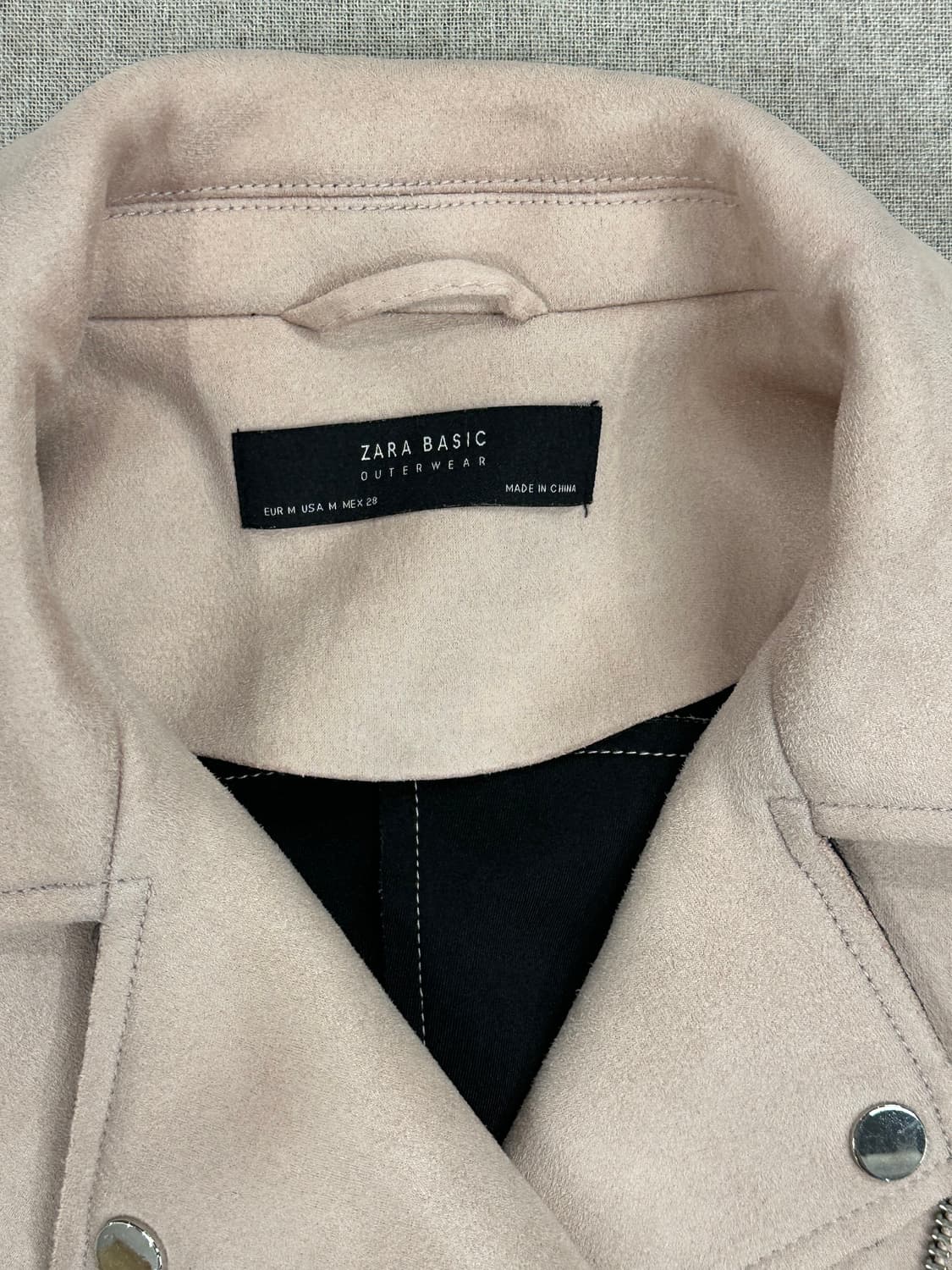 ZARA 스웨이드 라이더 자켓 상품이미지5