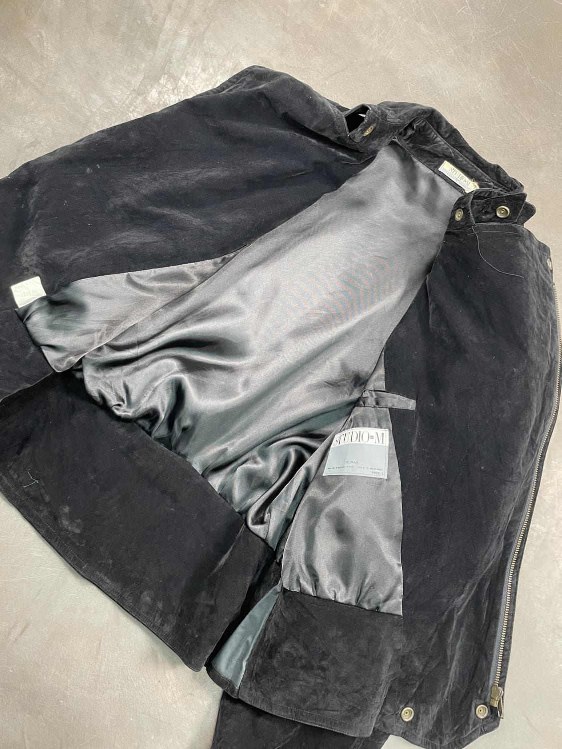 빈티지 벨벳 바이커 자켓 상품이미지4