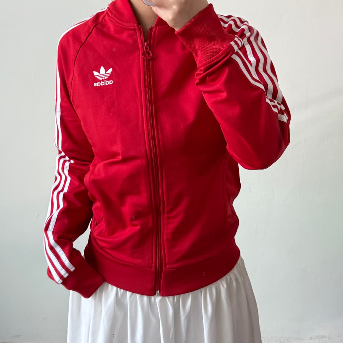 [S] 아디다스 슈퍼스타 레드 트랙탑 져지 상품이미지1