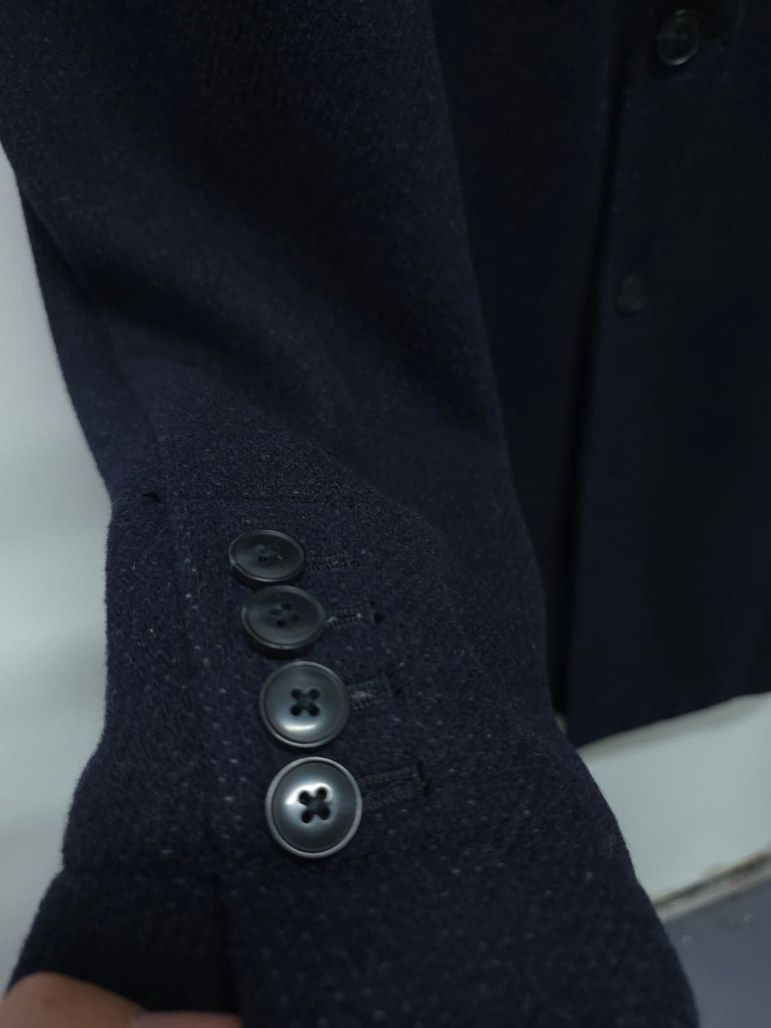 GAP(갭) 남성 네이비 보카시 싱글 울코트 상품이미지6