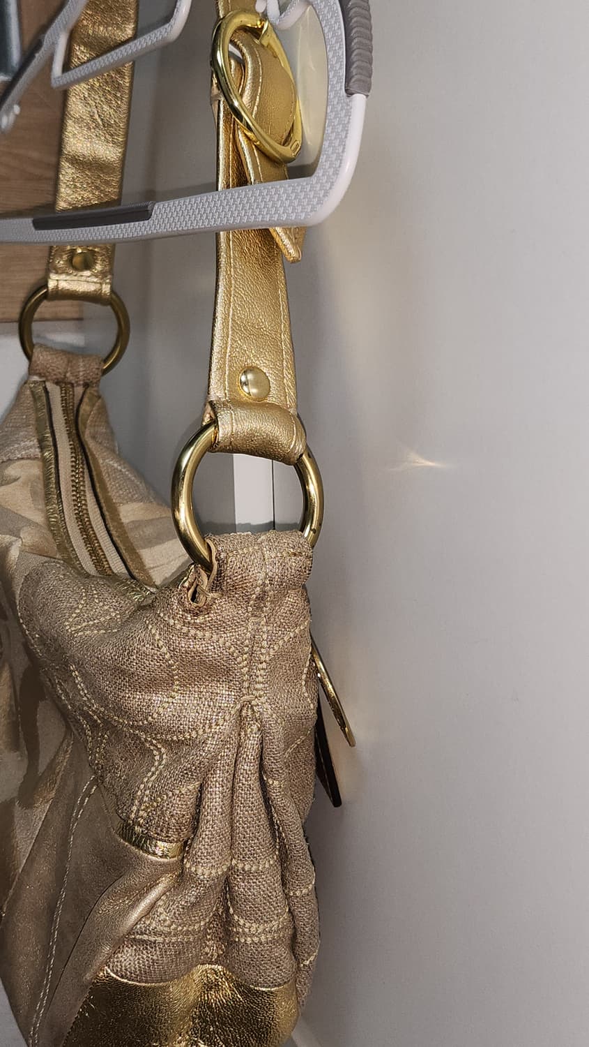 코치 메탈 패치워크 빈티지 버클 숄더백 상품이미지3