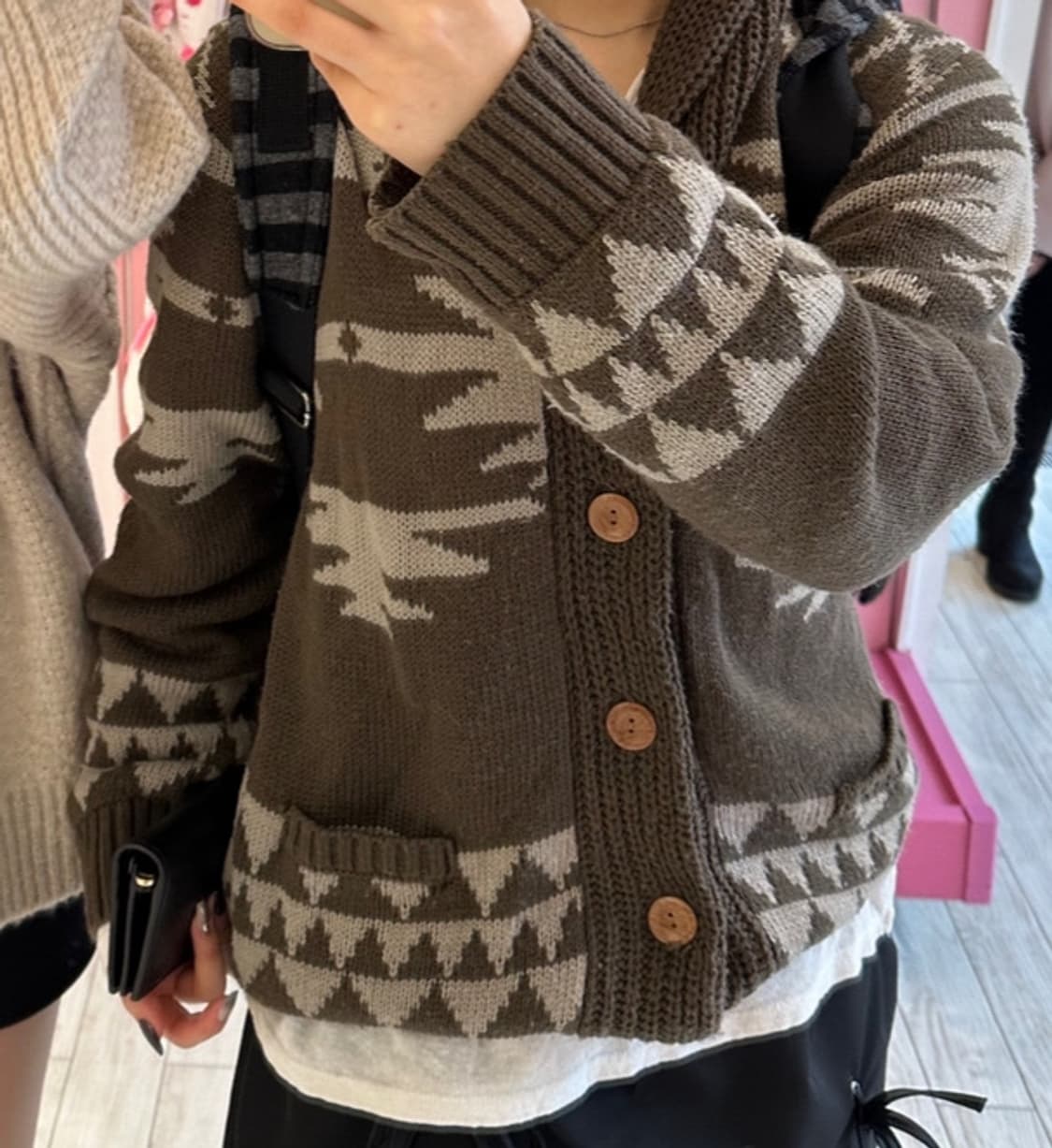 빈티지 노르딕 코위찬 니트 가디건  상품이미지2