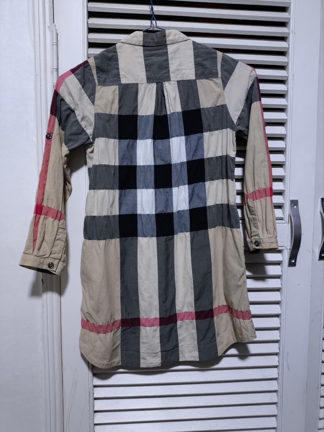 8Y 버버리 키즈 체크셔츠 원피스 상품이미지6
