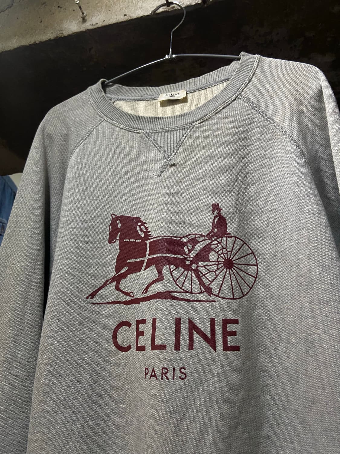 CELINE 셀린느 설키 마차 로고 맨투맨 상품이미지1