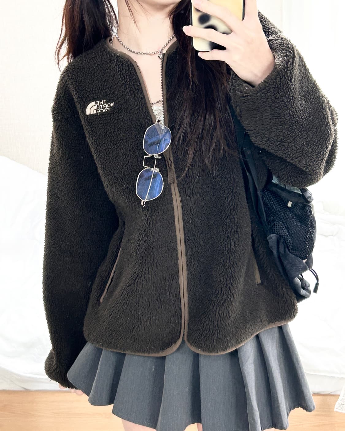 노스페이스 초코 브라운 캠퍼 플리스 자켓 상품이미지1