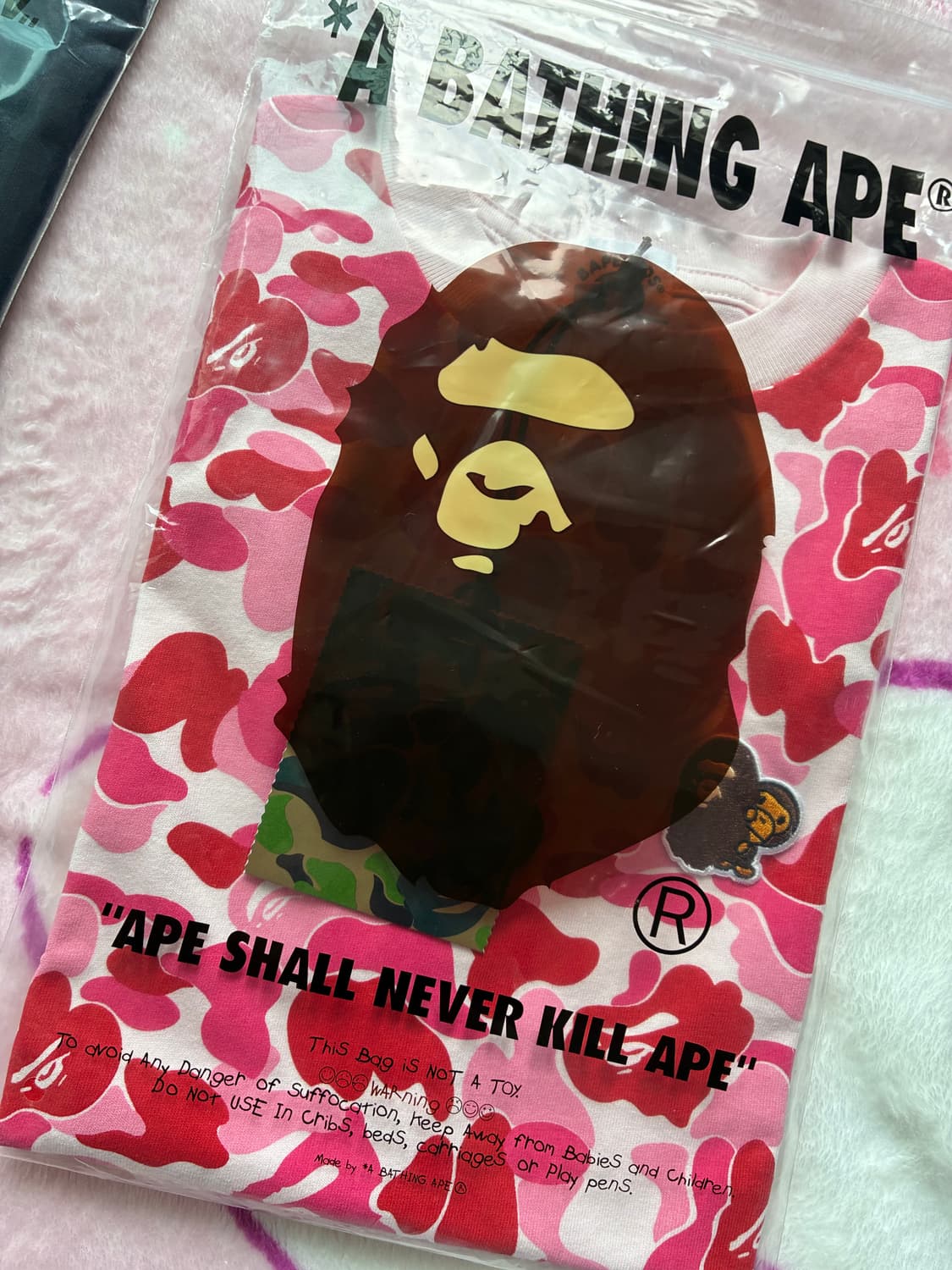 베이프 카모 핑크 키즈 130  상품이미지1