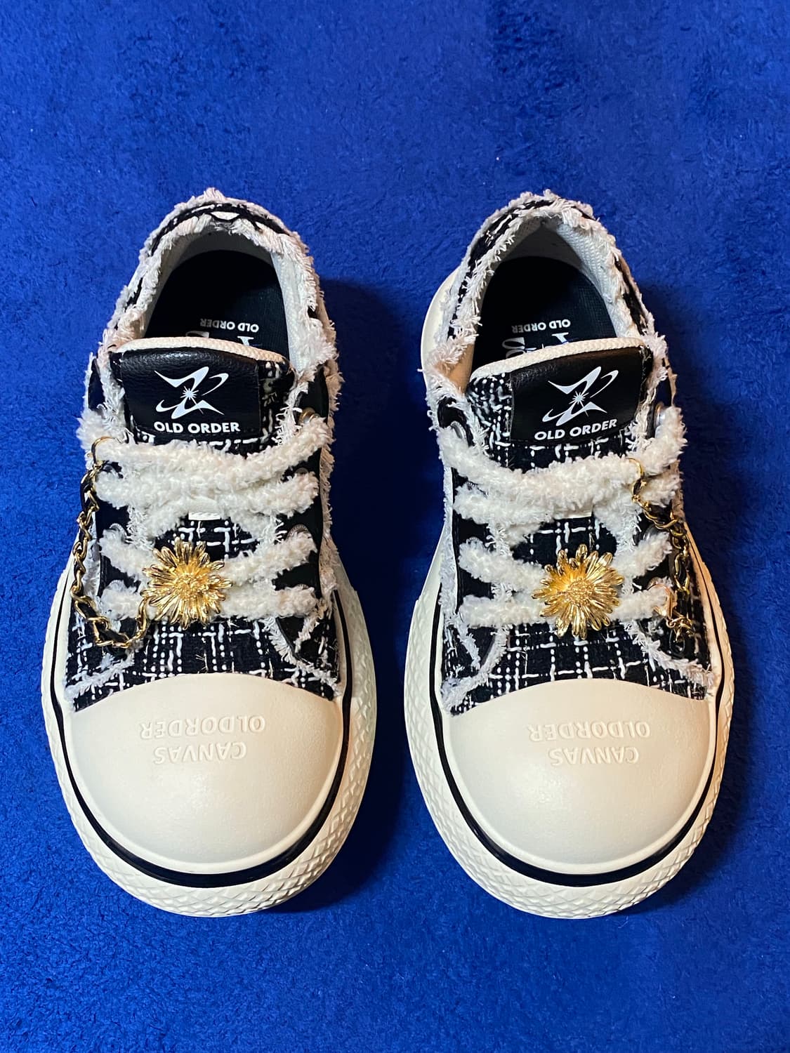 Old Order 올드오더 트위드 플랫폼 캔버스 빅헤드 스니커즈 상품이미지1