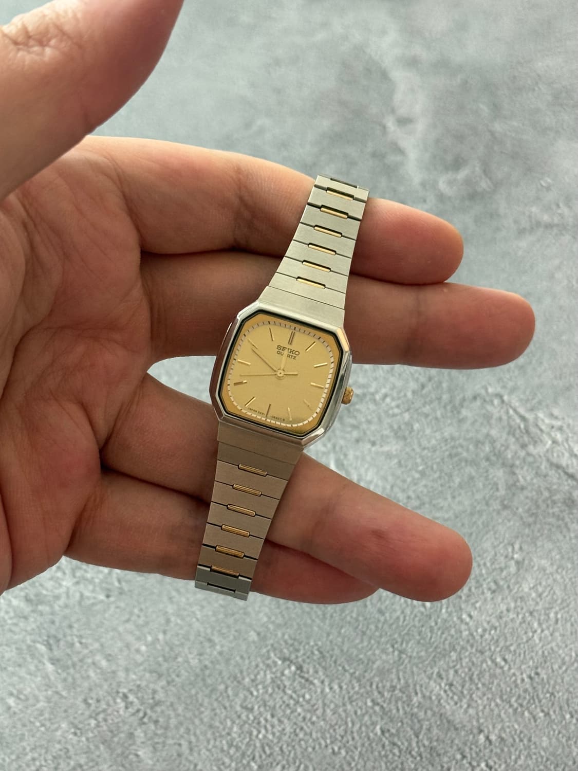 세이코 Seiko 스퀘어 쿼츠 콤비 상품이미지3