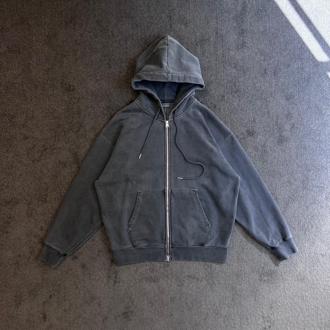 SOVERMENT 워싱 후드 집업 상품이미지1