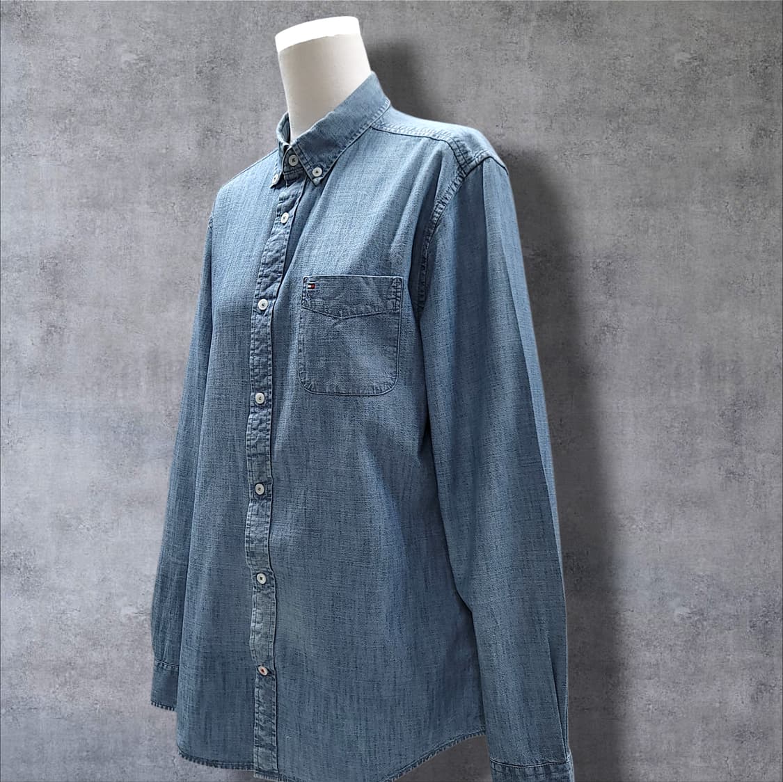 [M] 타미힐피거 인디고 긴팔 데님셔츠 상품이미지3