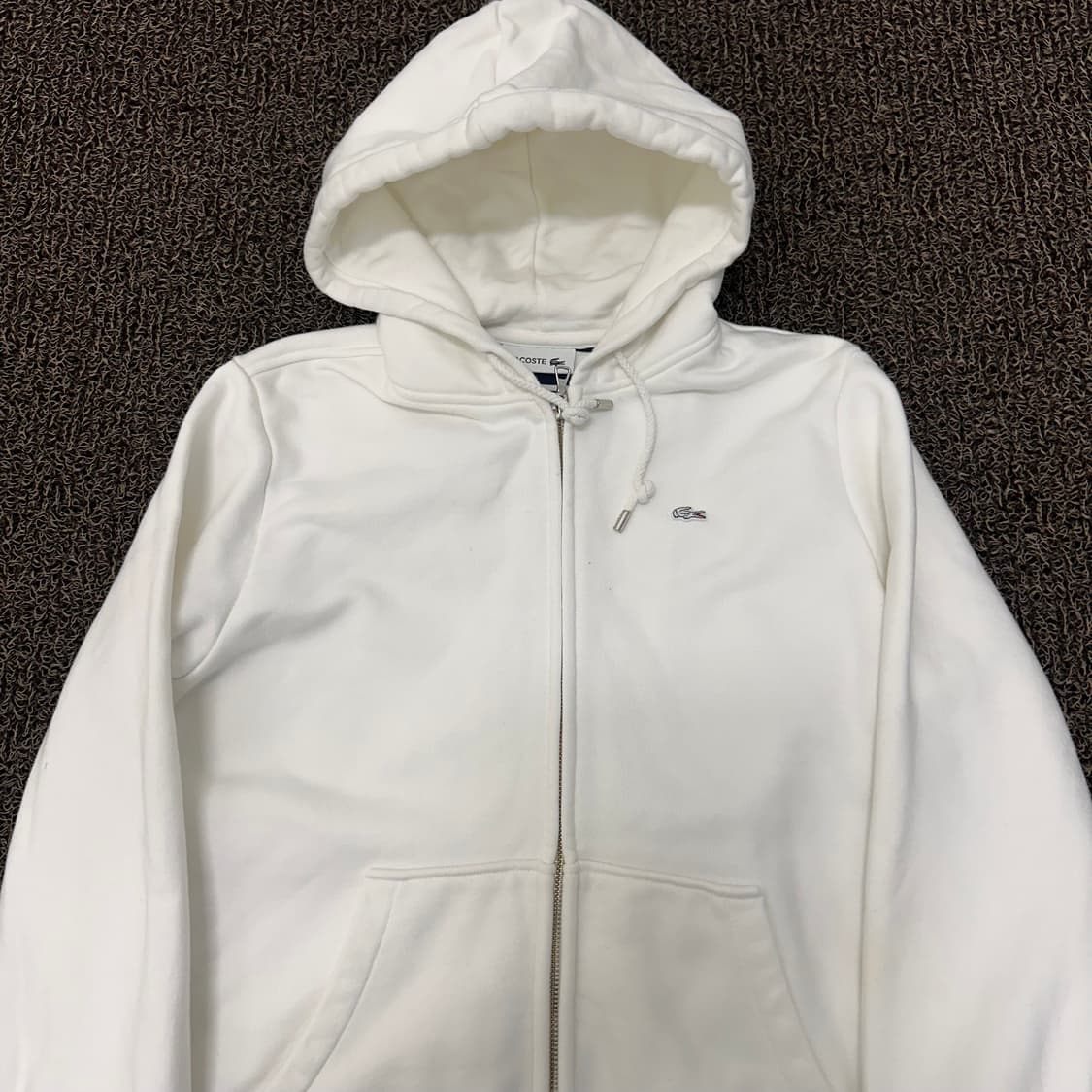 라코스테 여성 후드집업 화이트 95(M) 상품이미지2